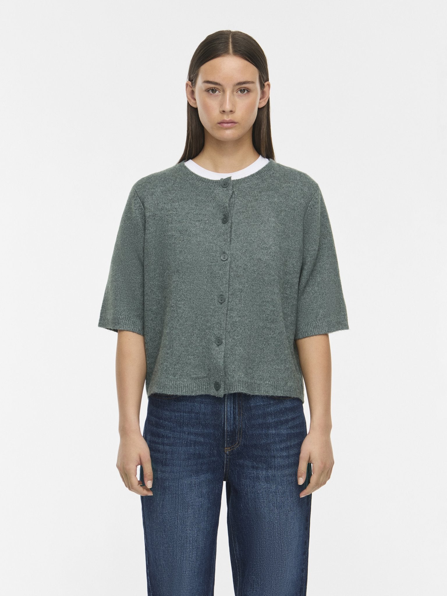 Vila Damen Strickjacken Balsam Green/Me