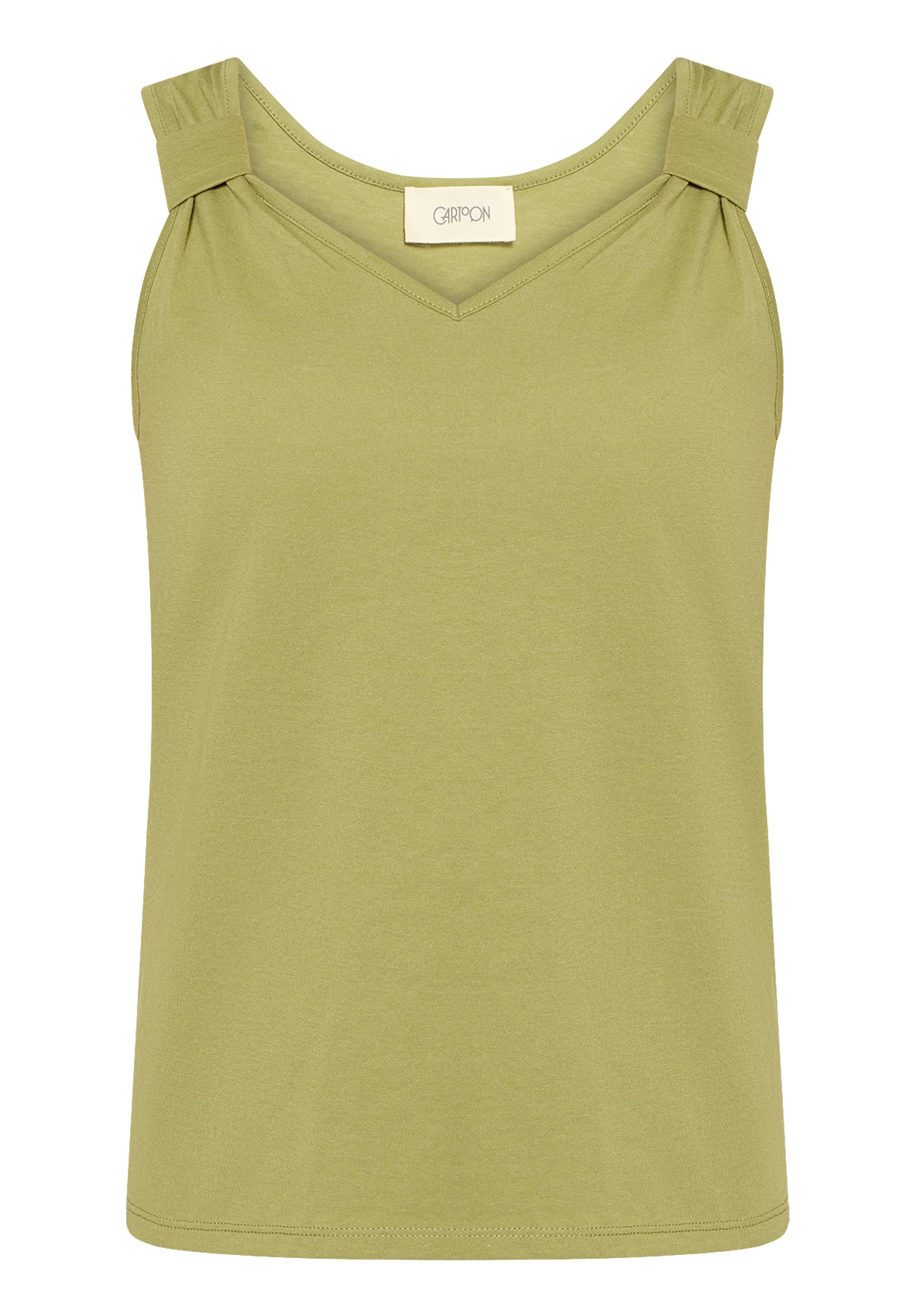 Cartoon Damen Tops Mosstone