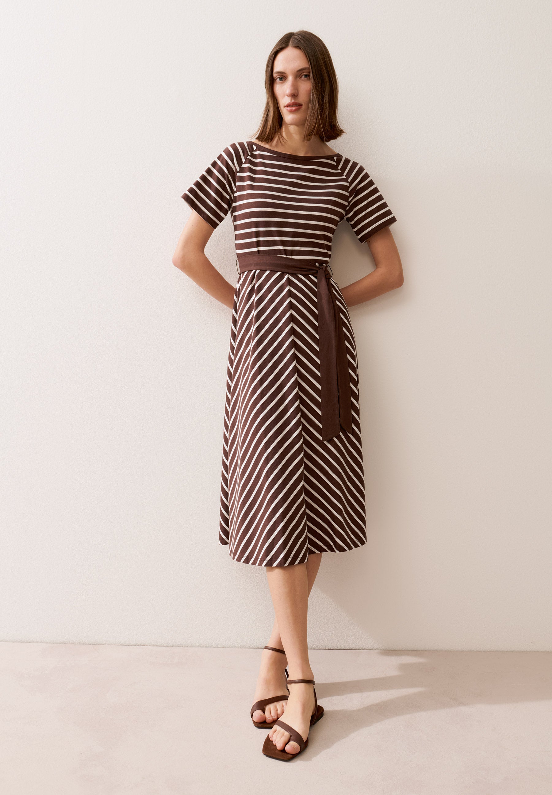 More & More Damen Kleider Jersey Str