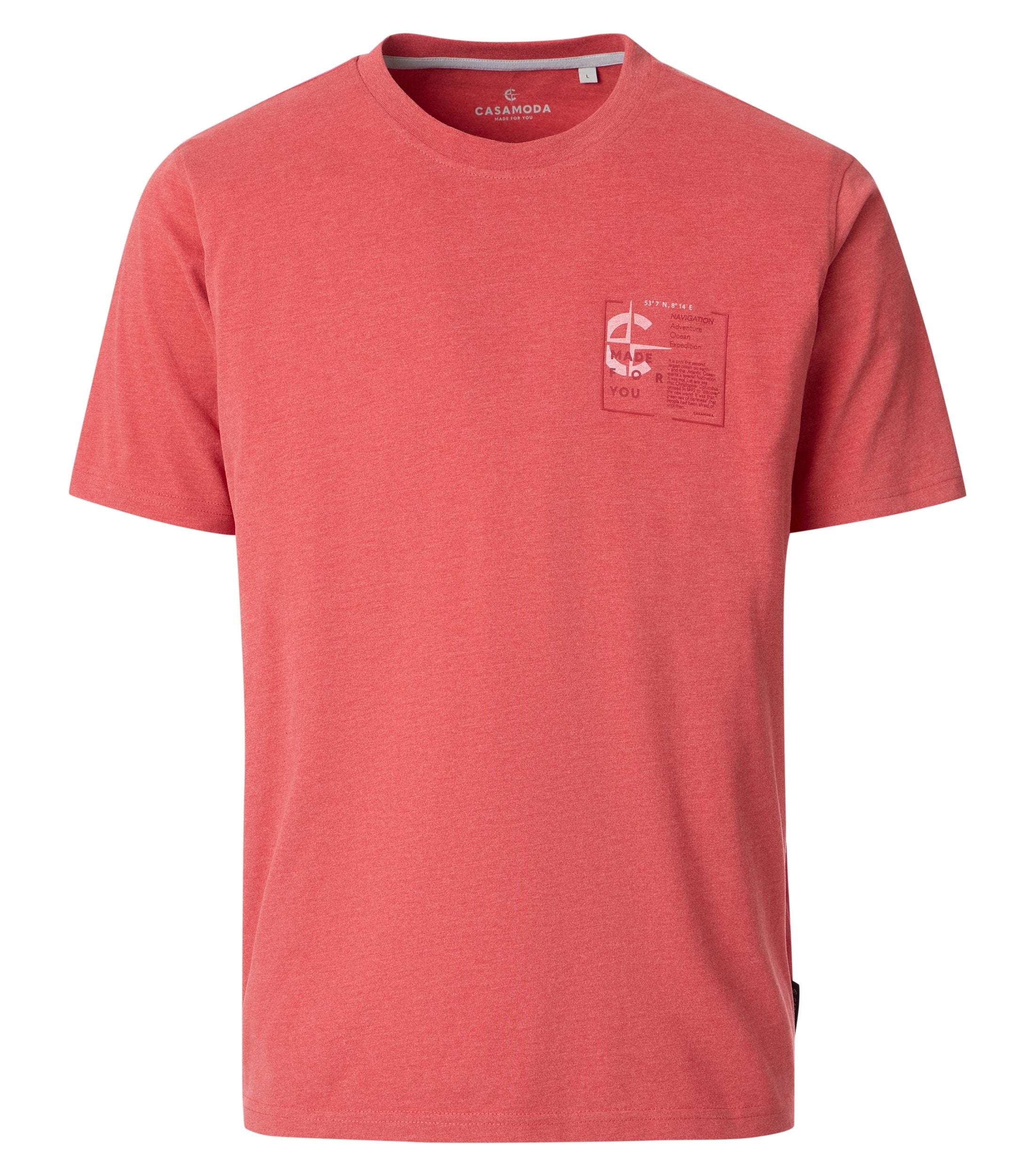 Casa Moda Herren T-Shirts kurz  Rot