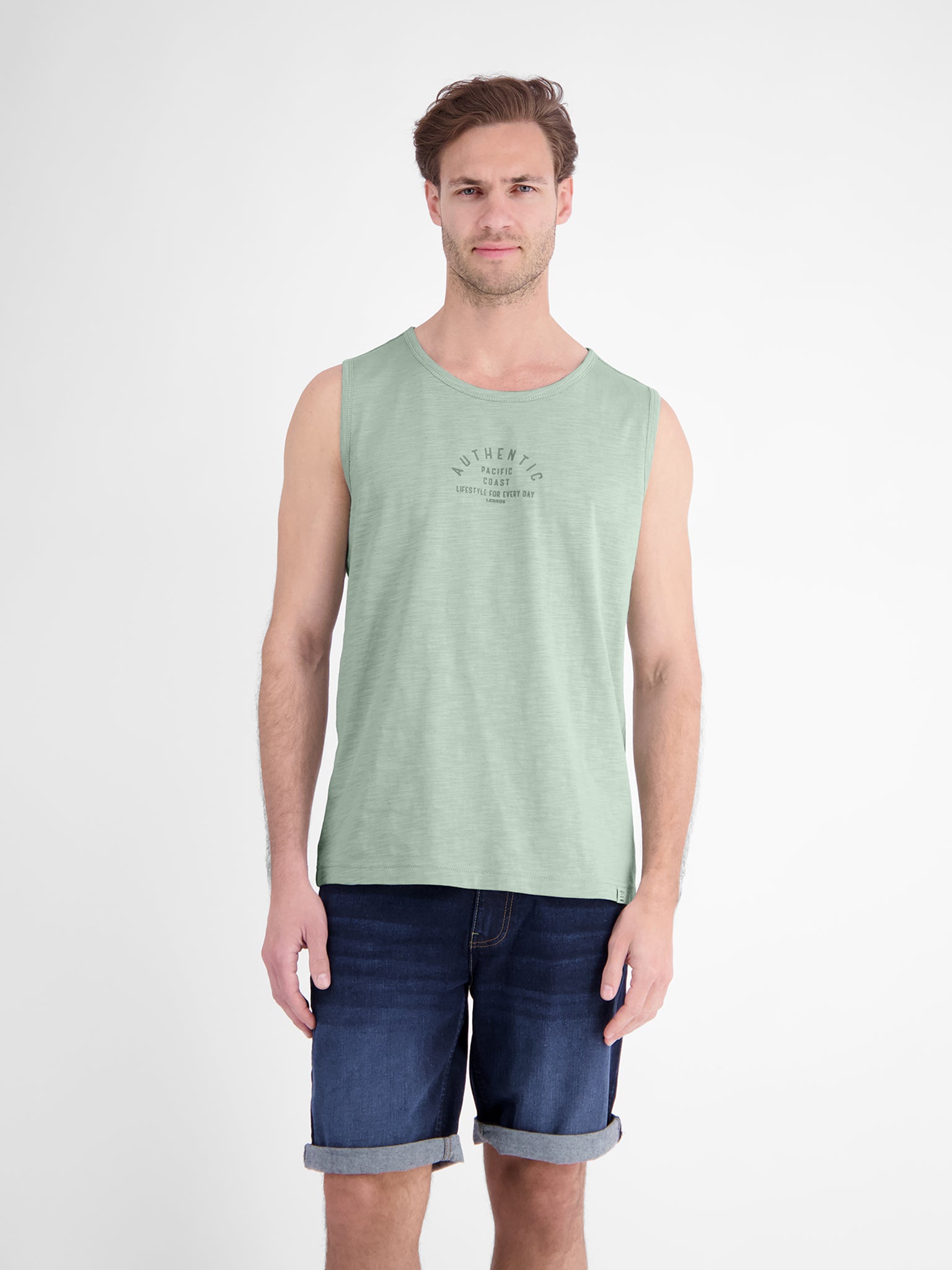 Lerros Herren T-Shirts kurz Bay Green