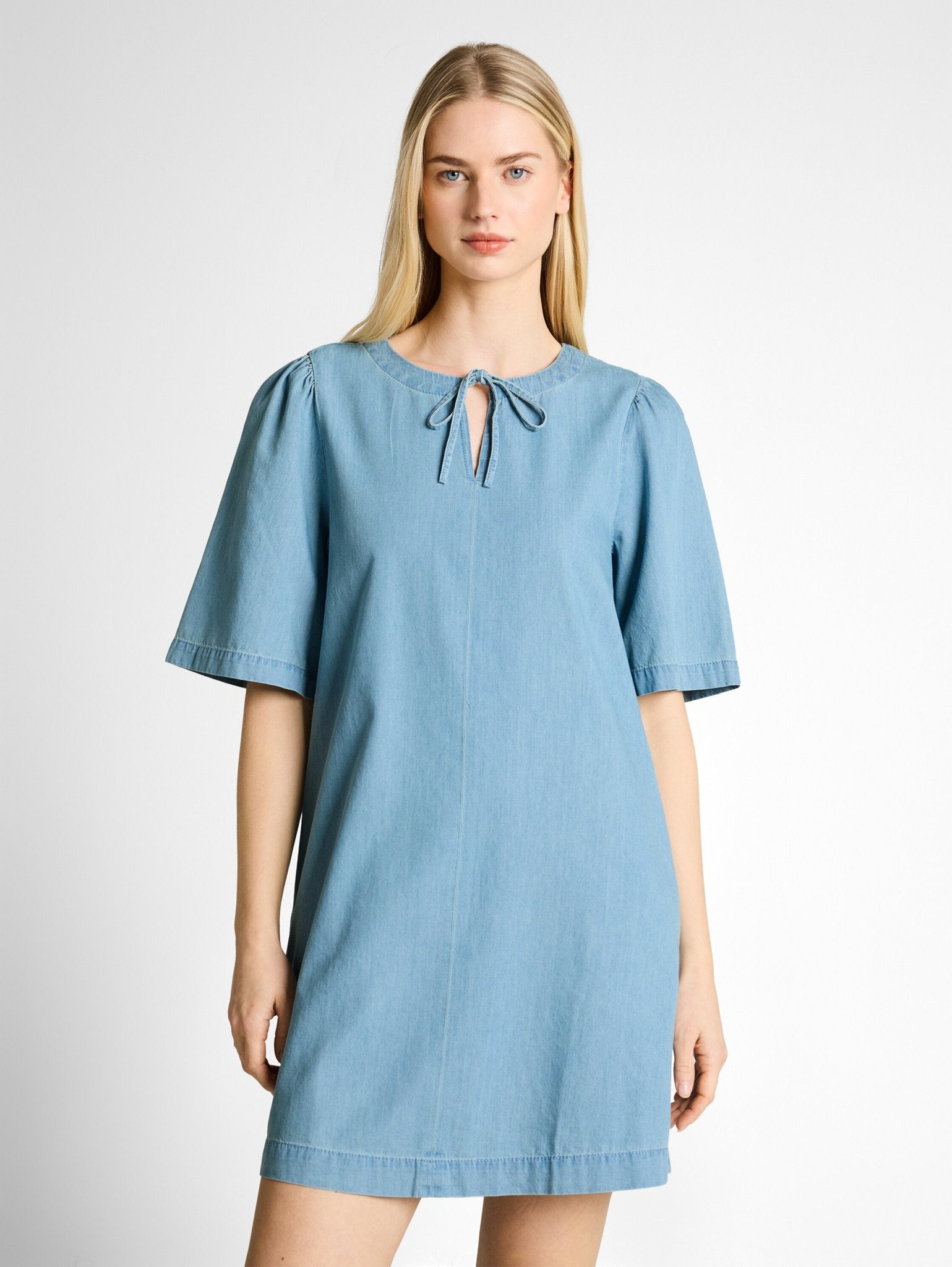 Tom Tailor denim Damen Kleider Clean Light Sto