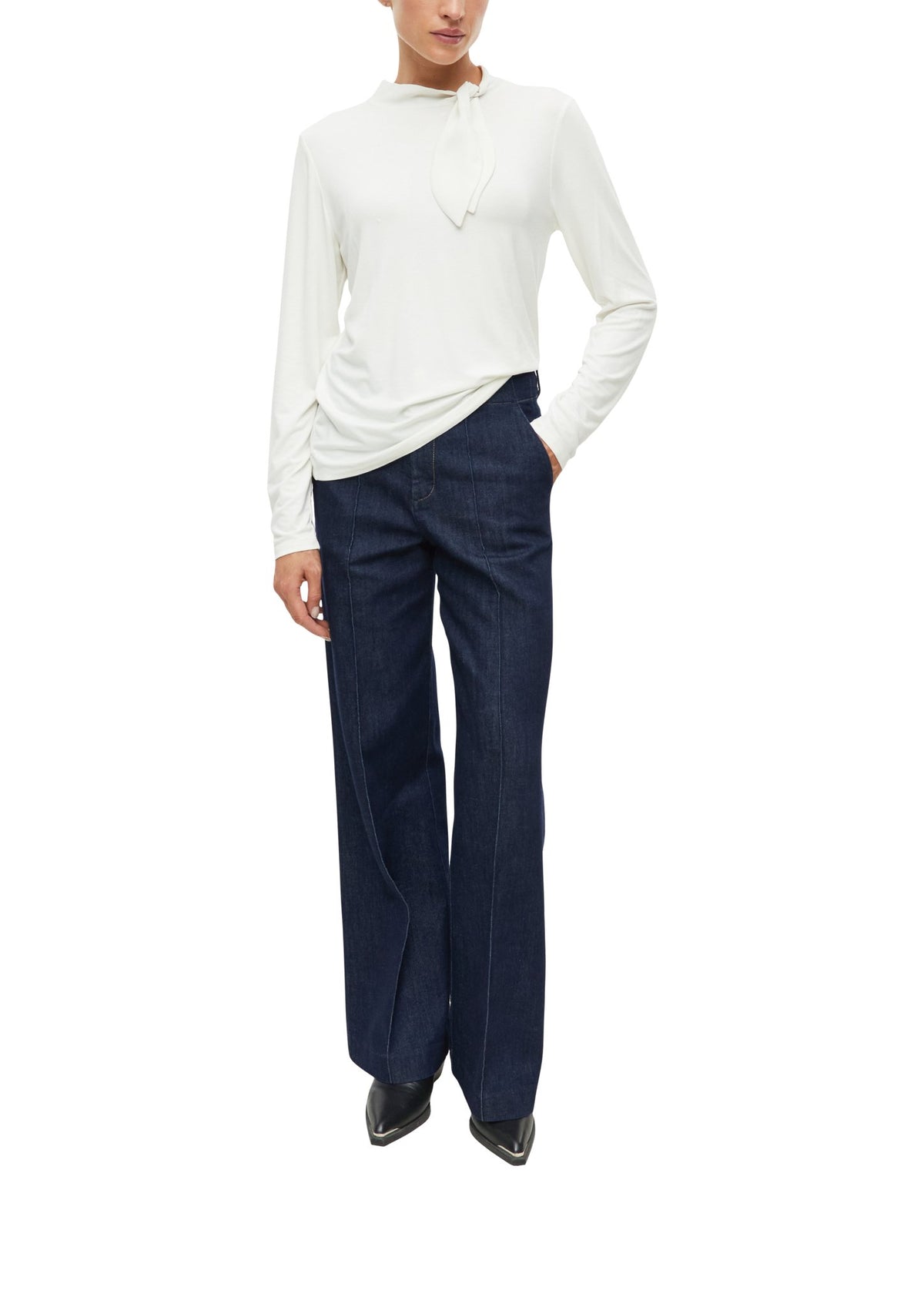 S. Oliver black Damen T-Shirts  White