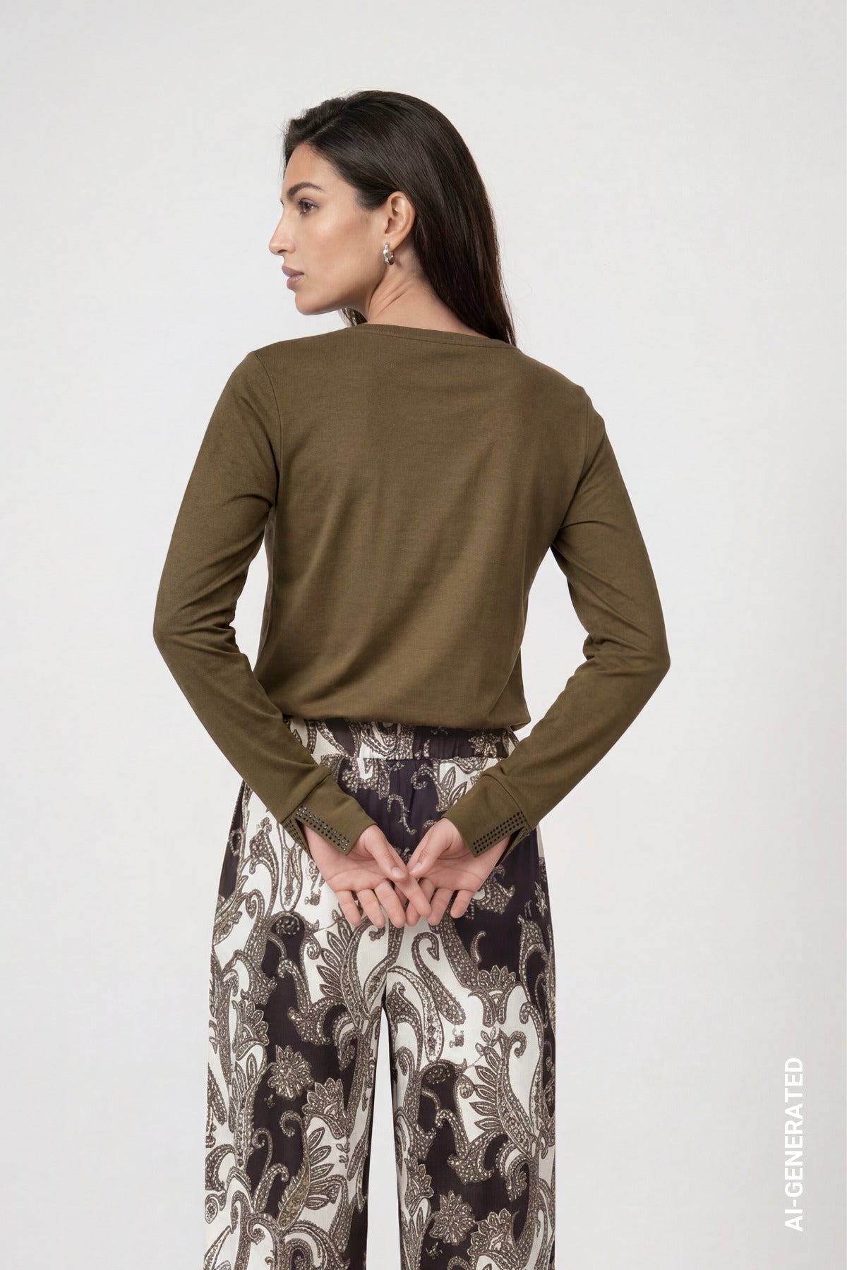 Monari Damen T-Shirts  Olive