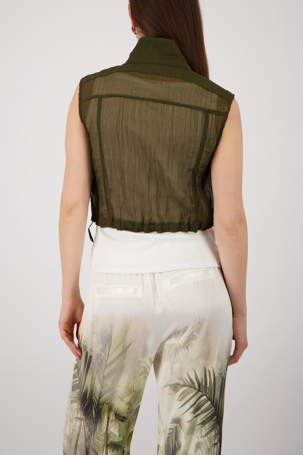 Monari Damen Indoorwesten  Olive