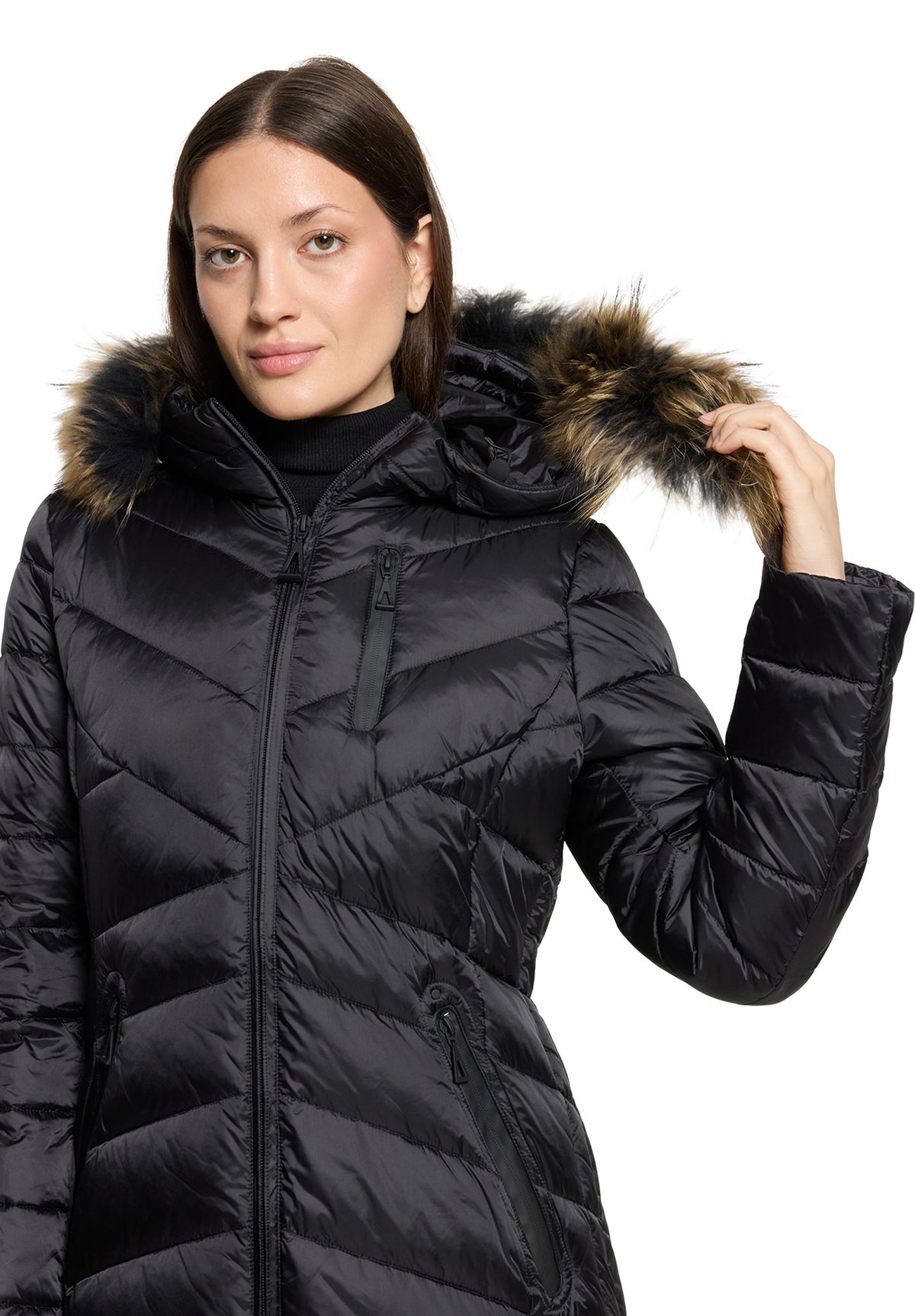 Gil Bret Damen Mantel  Jet Black