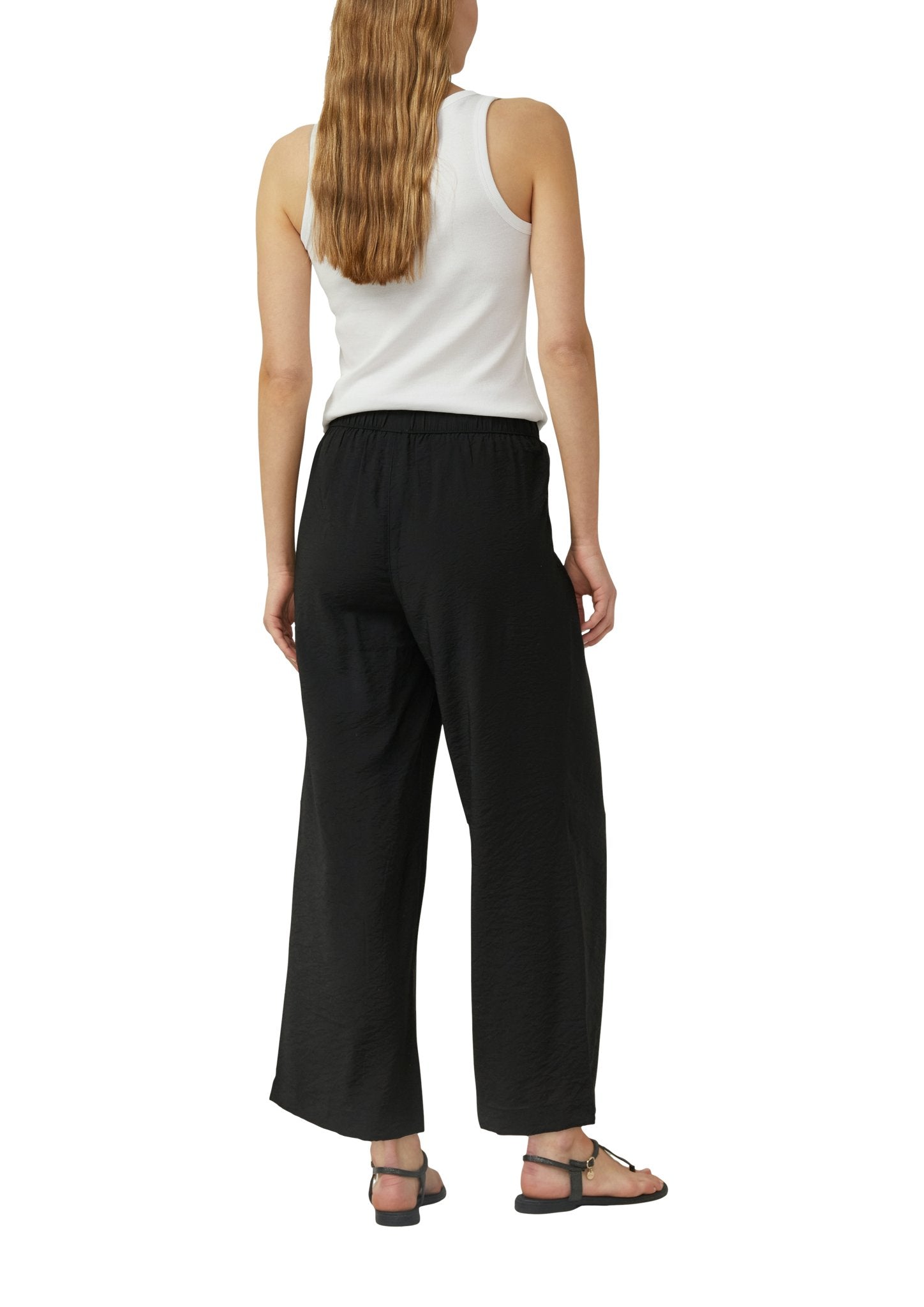 S. Oliver red Damen Hosen Grey/Black