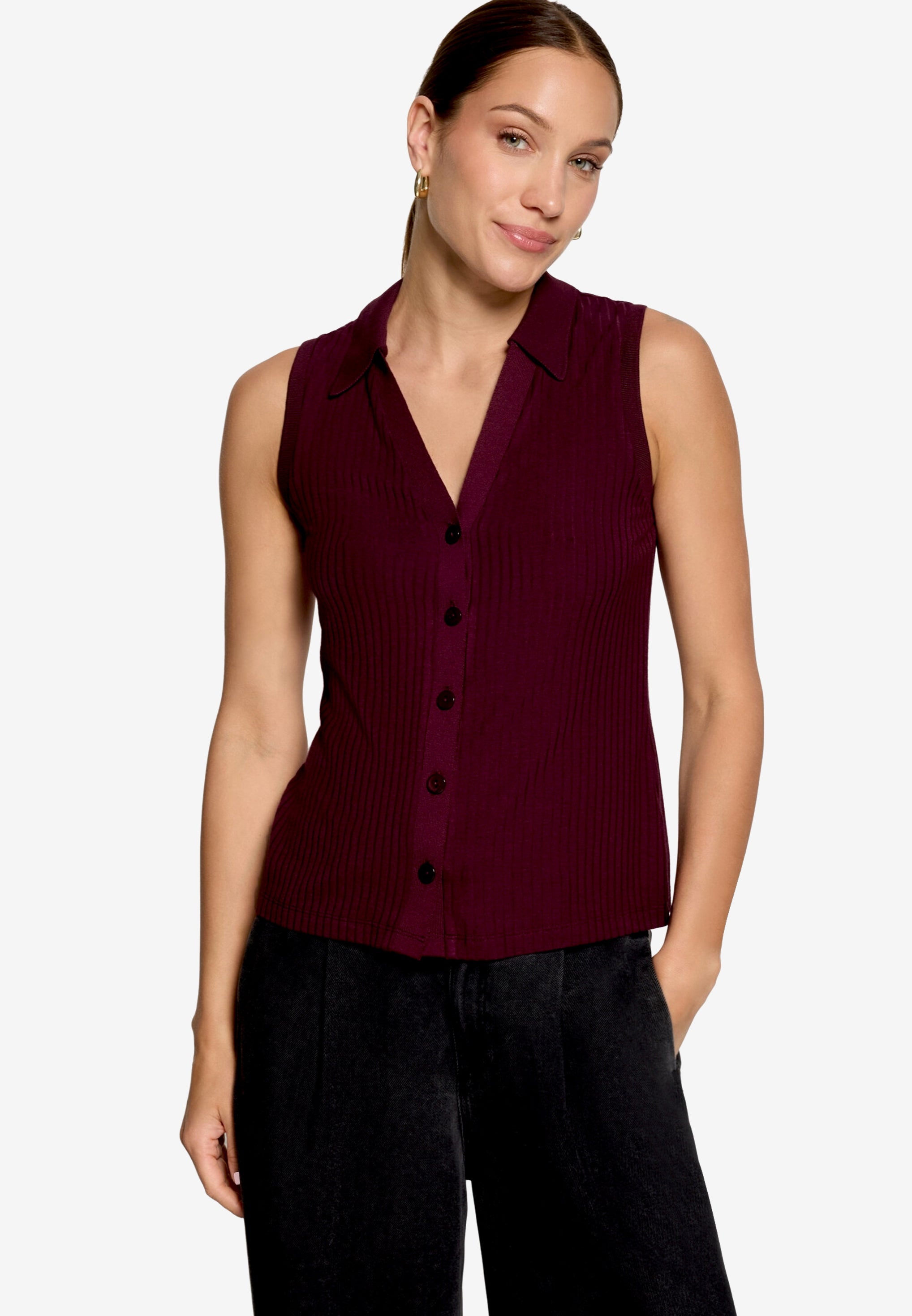 Zero Damen Tops Dark Aubergine