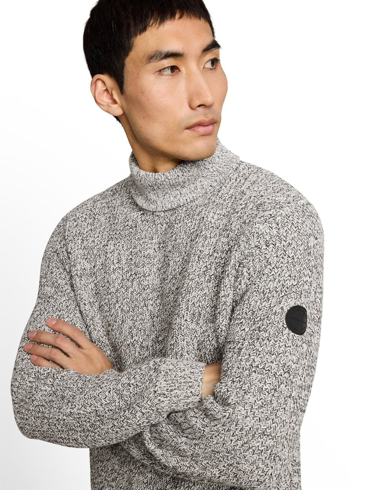 Tom Tailor Herren Pullover White Black Mou