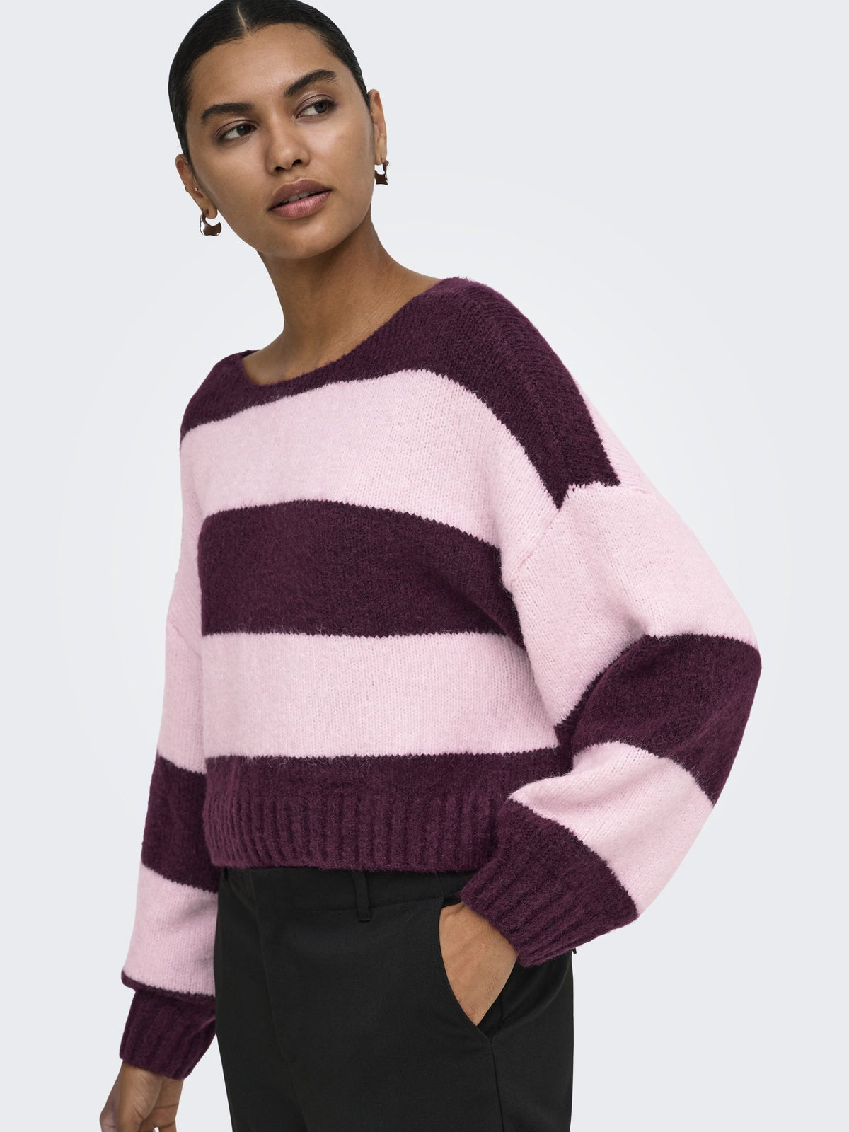 Only Damen Pullover Mauve Wine/Pink