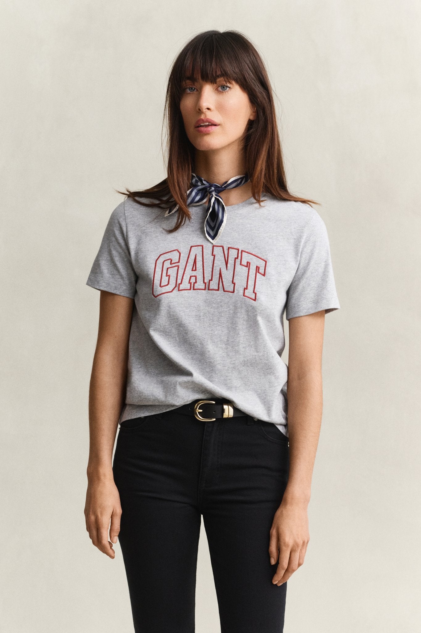 Gant Damen T-Shirts  Light Grey M
