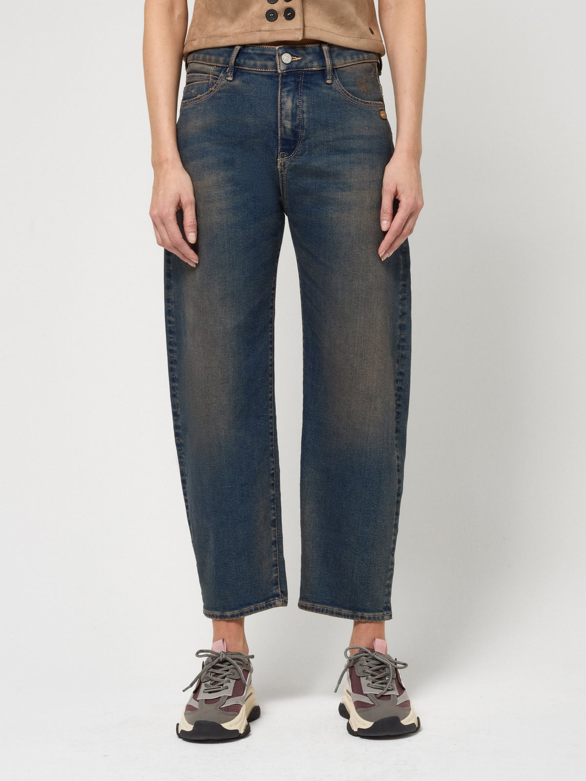 Gang Damen Jeans Brown Tint