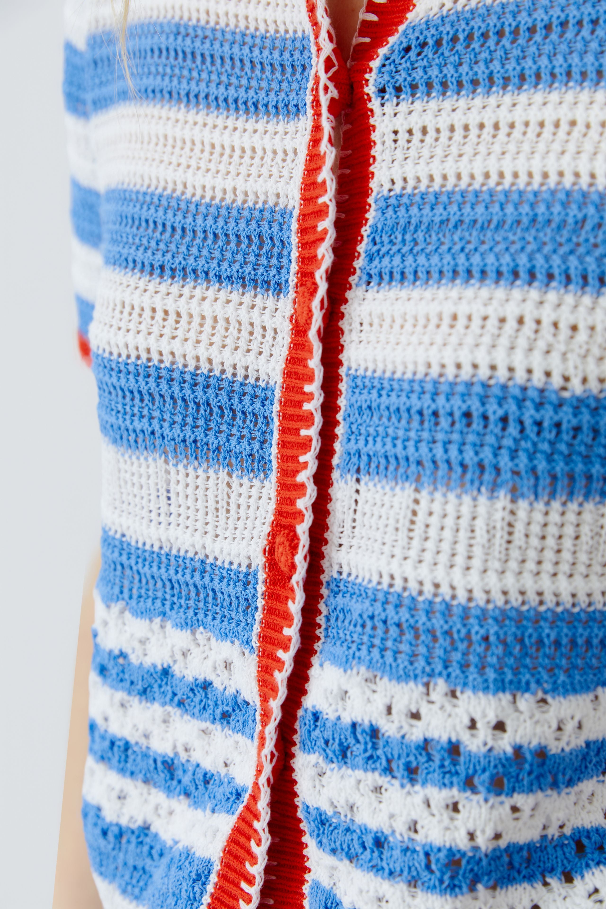 Oui Damen Strickjacken  Lt Blue Ro