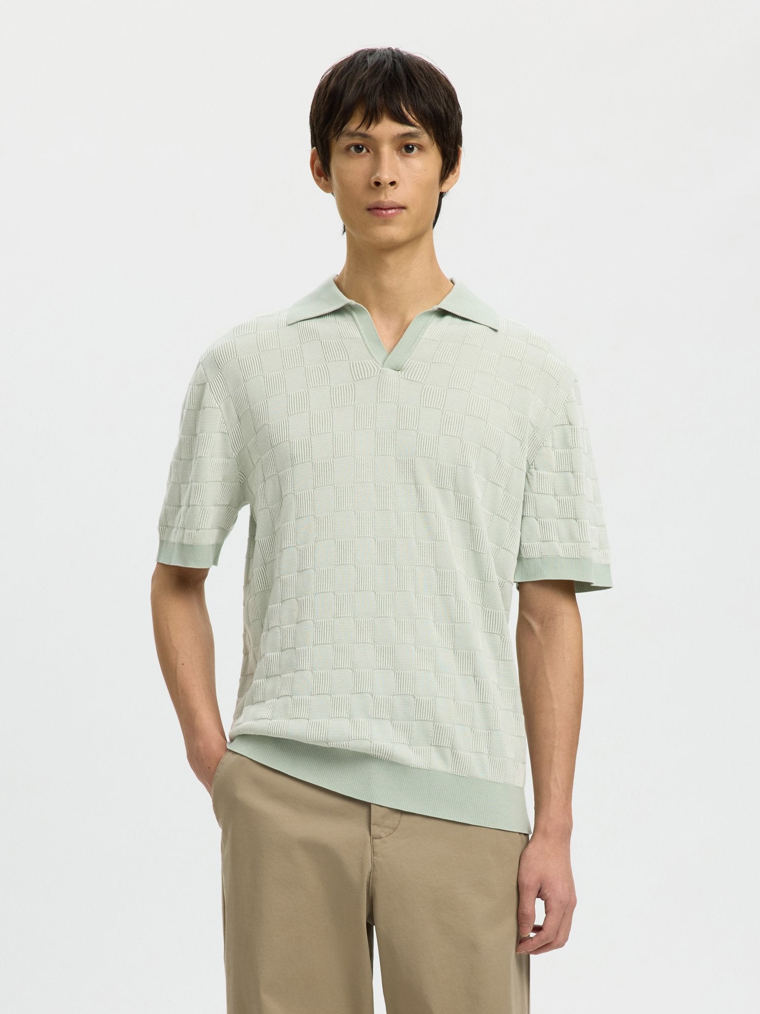 Selected homme Herren Polo-Shirts  Aqua