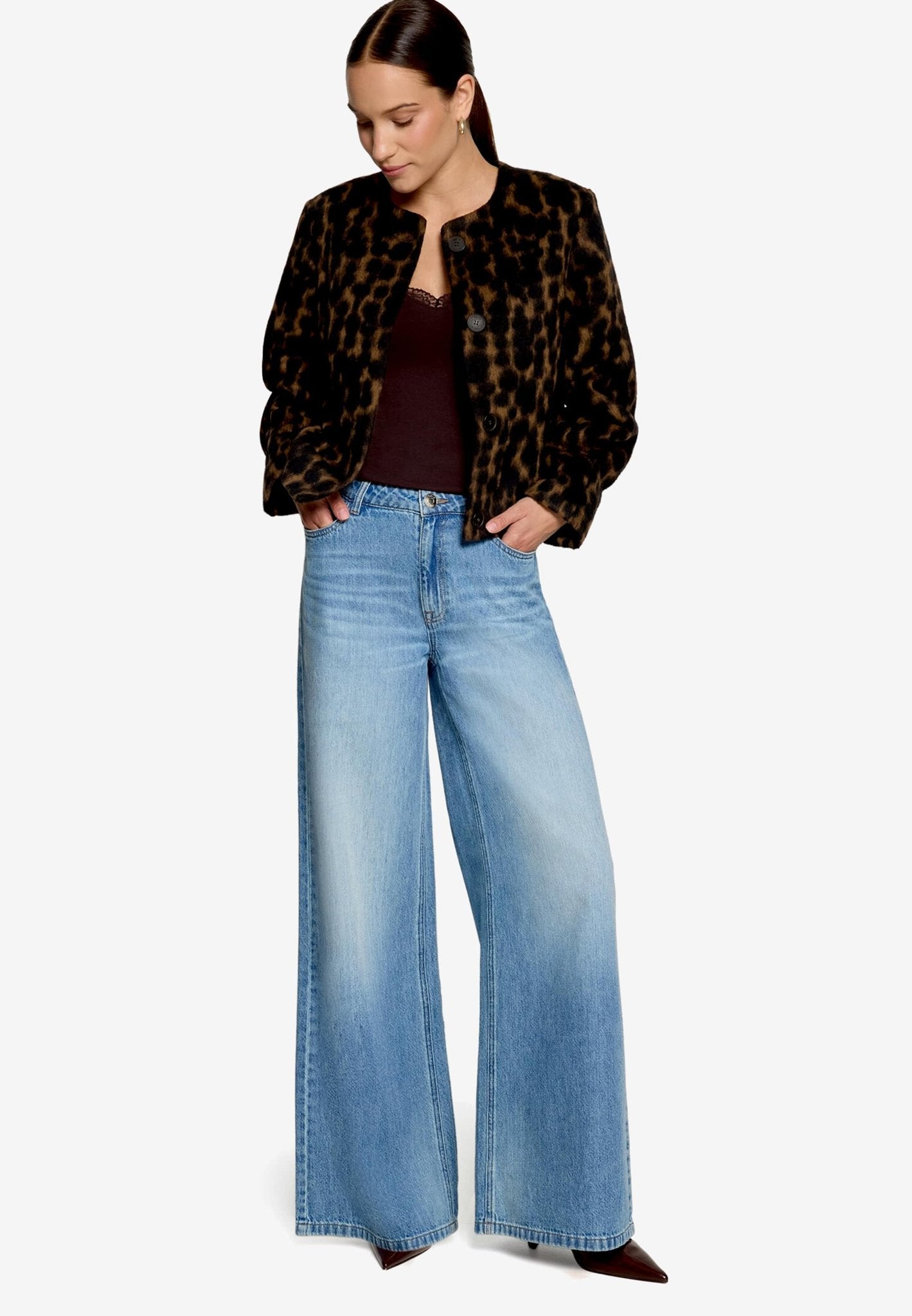 Zero Damen Blazer Brown/Black