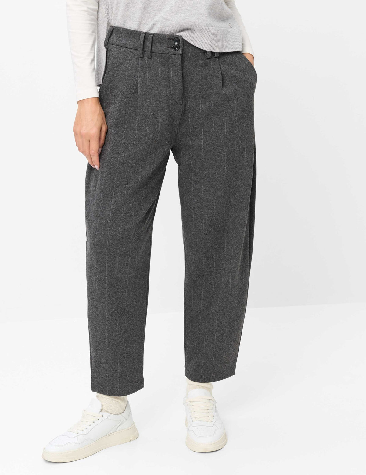 Brax Damen Hosen Smoke Grey