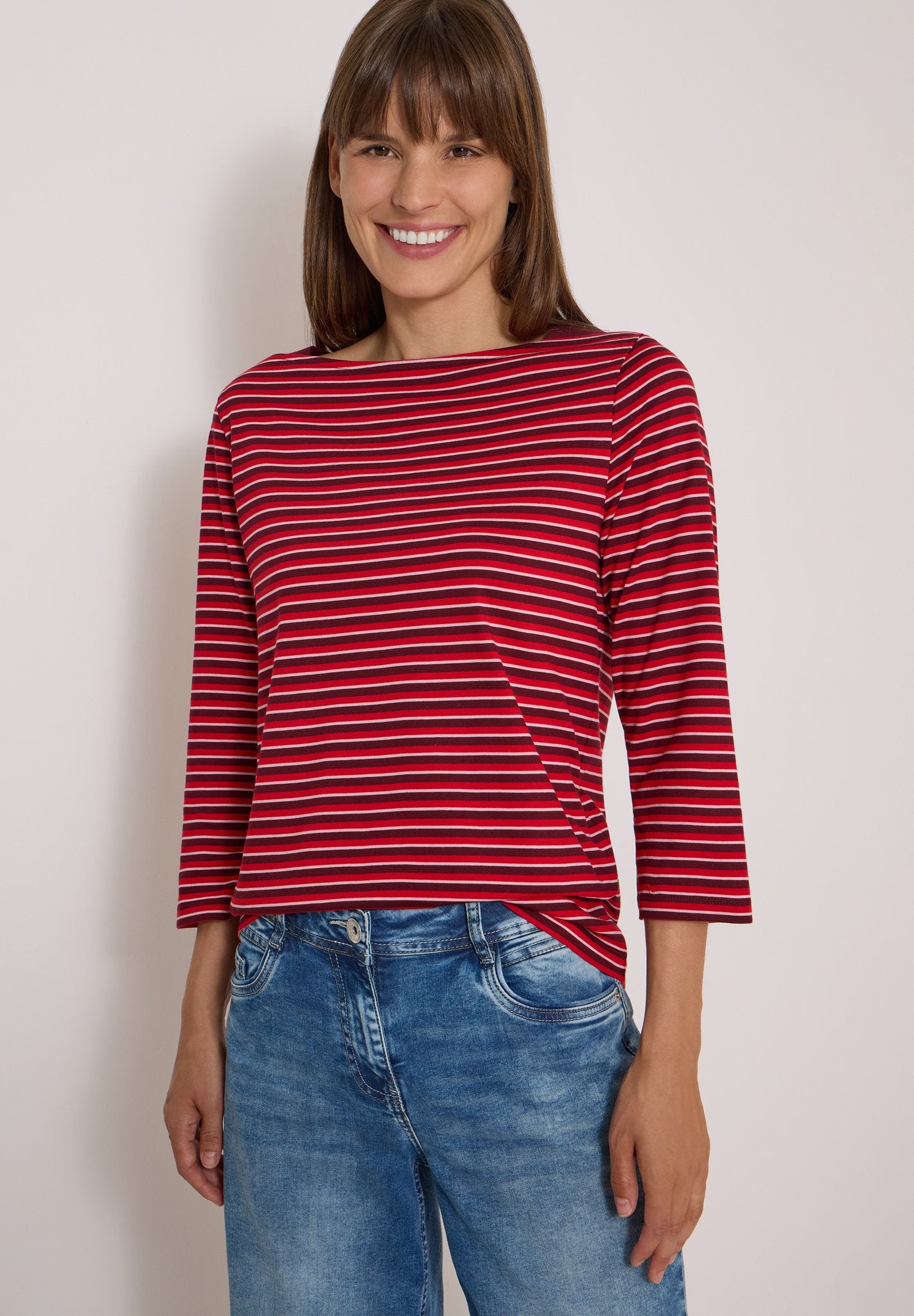 Cecil Damen T-Shirts Red Wine