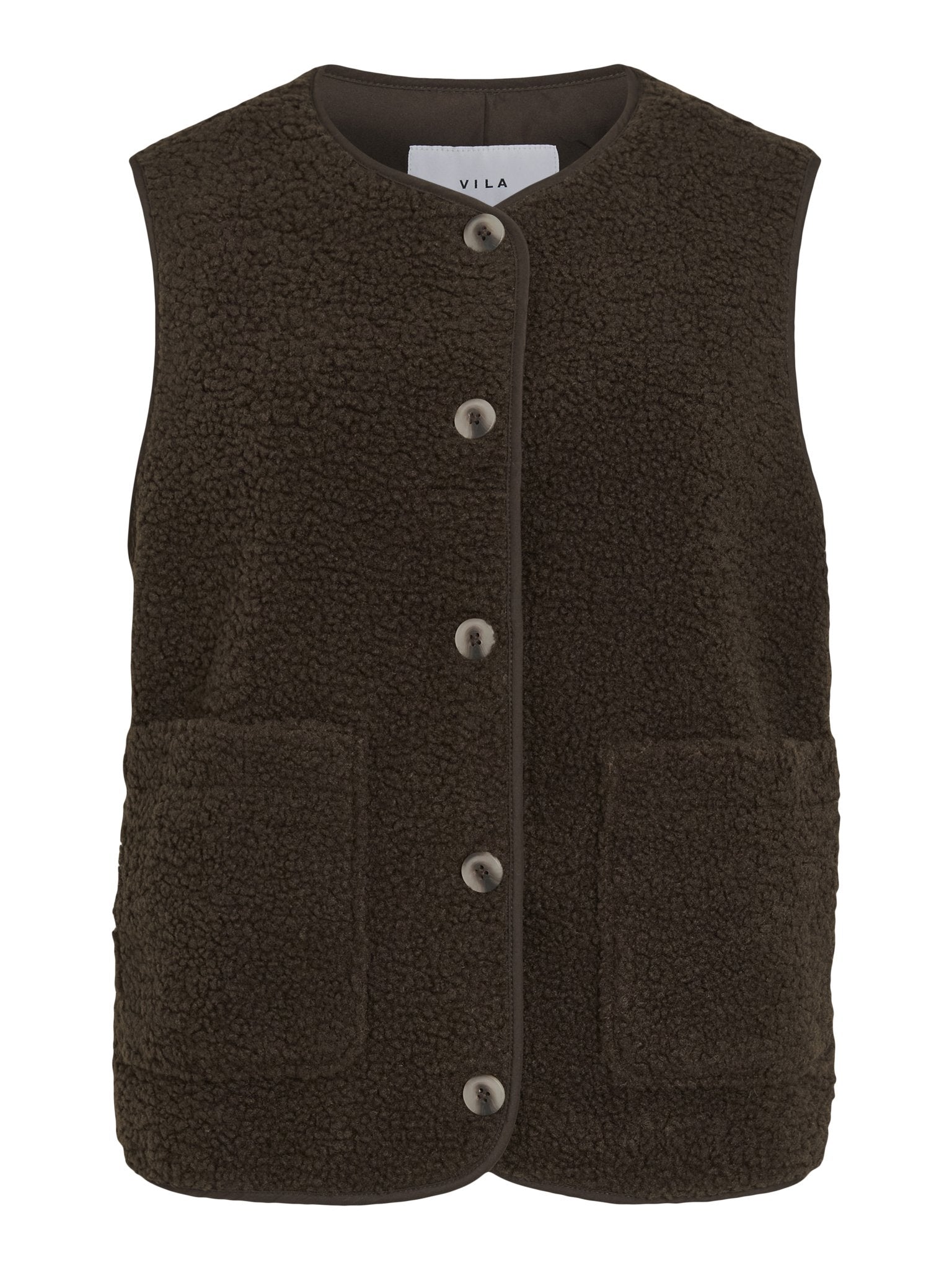 Vila Damen Outdoorwesten Coffee Bean