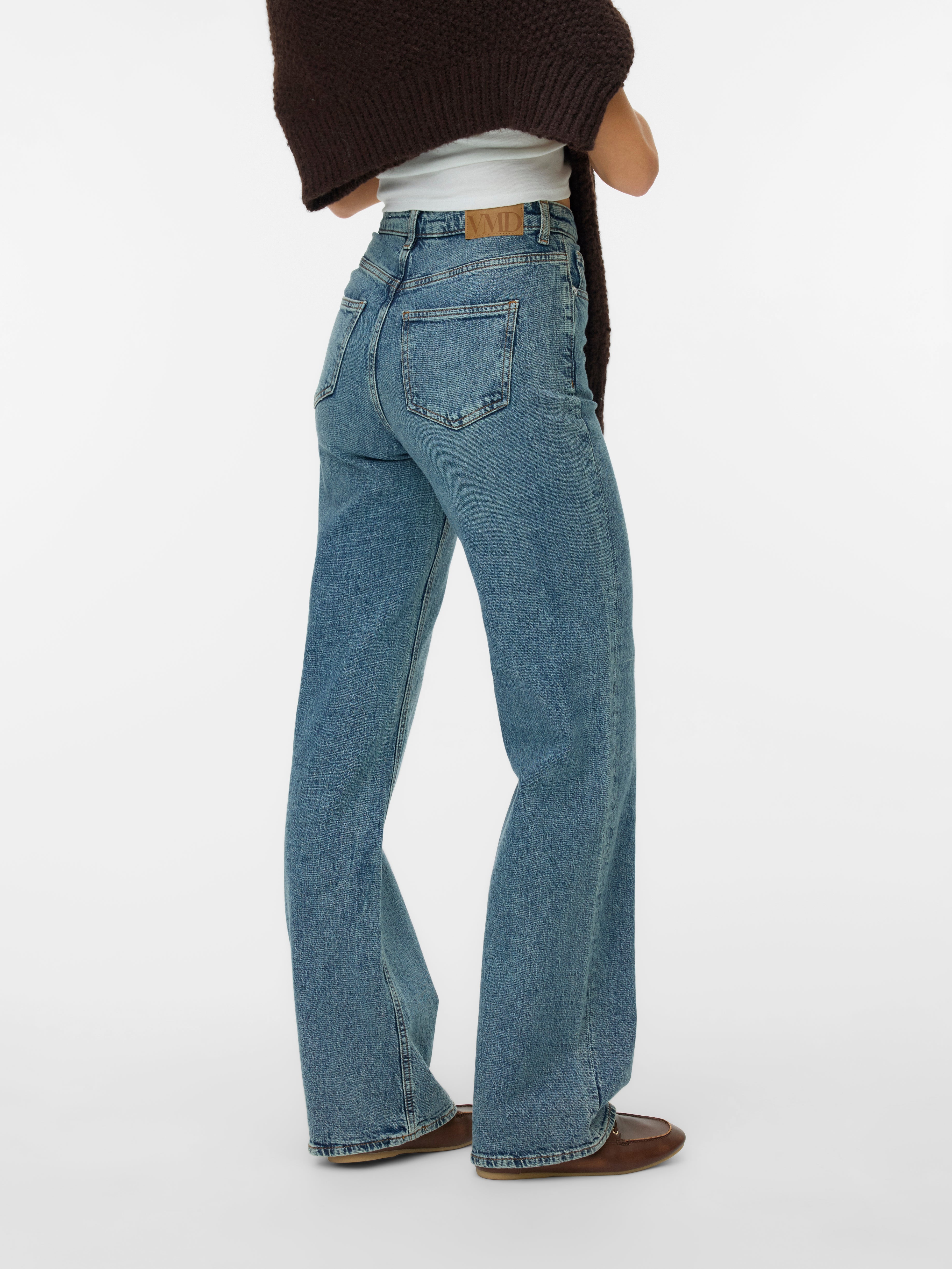 Vero Moda Damen Jeans Medium Blue Den