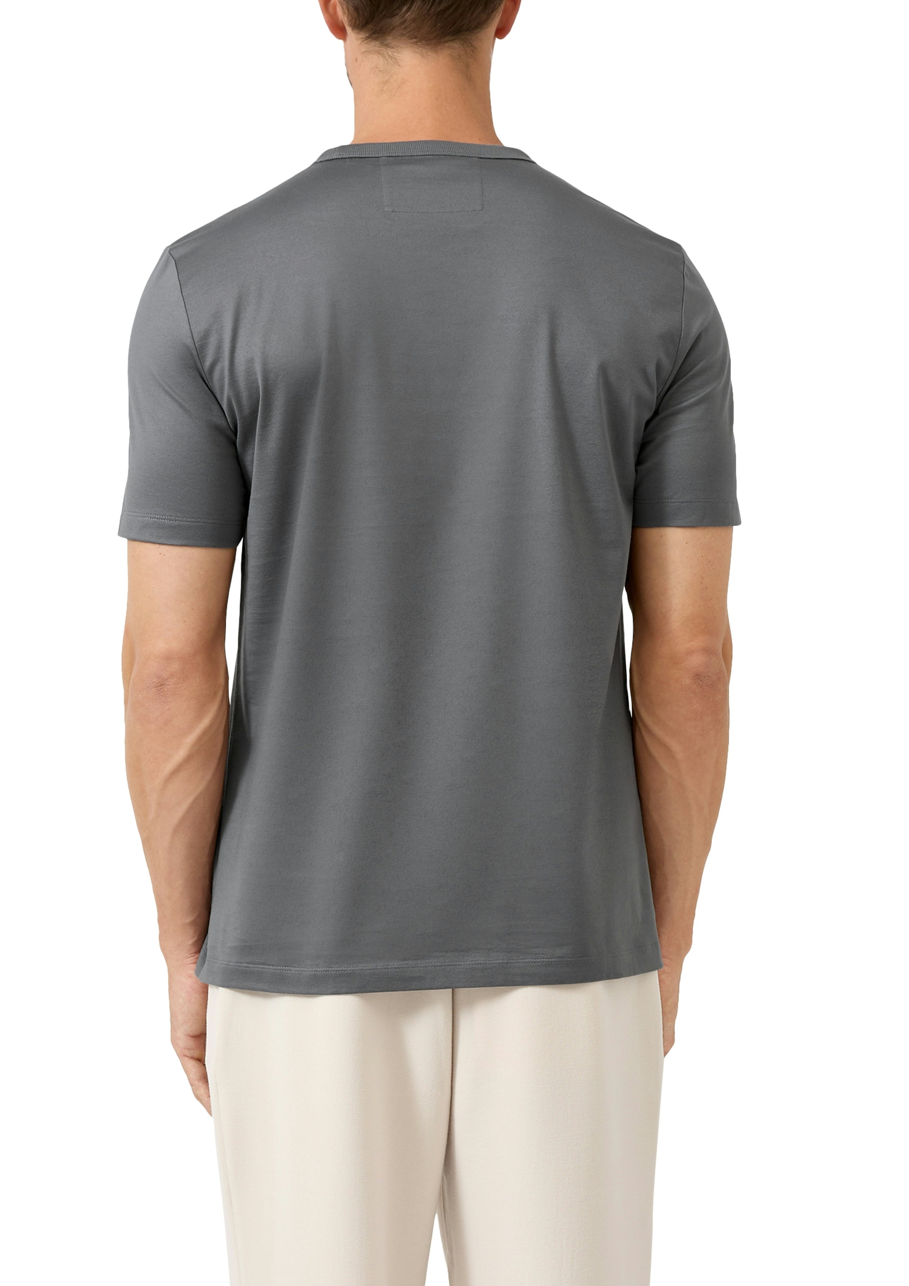 S. Oliver black Herren T-Shirts kurz Grey/Black