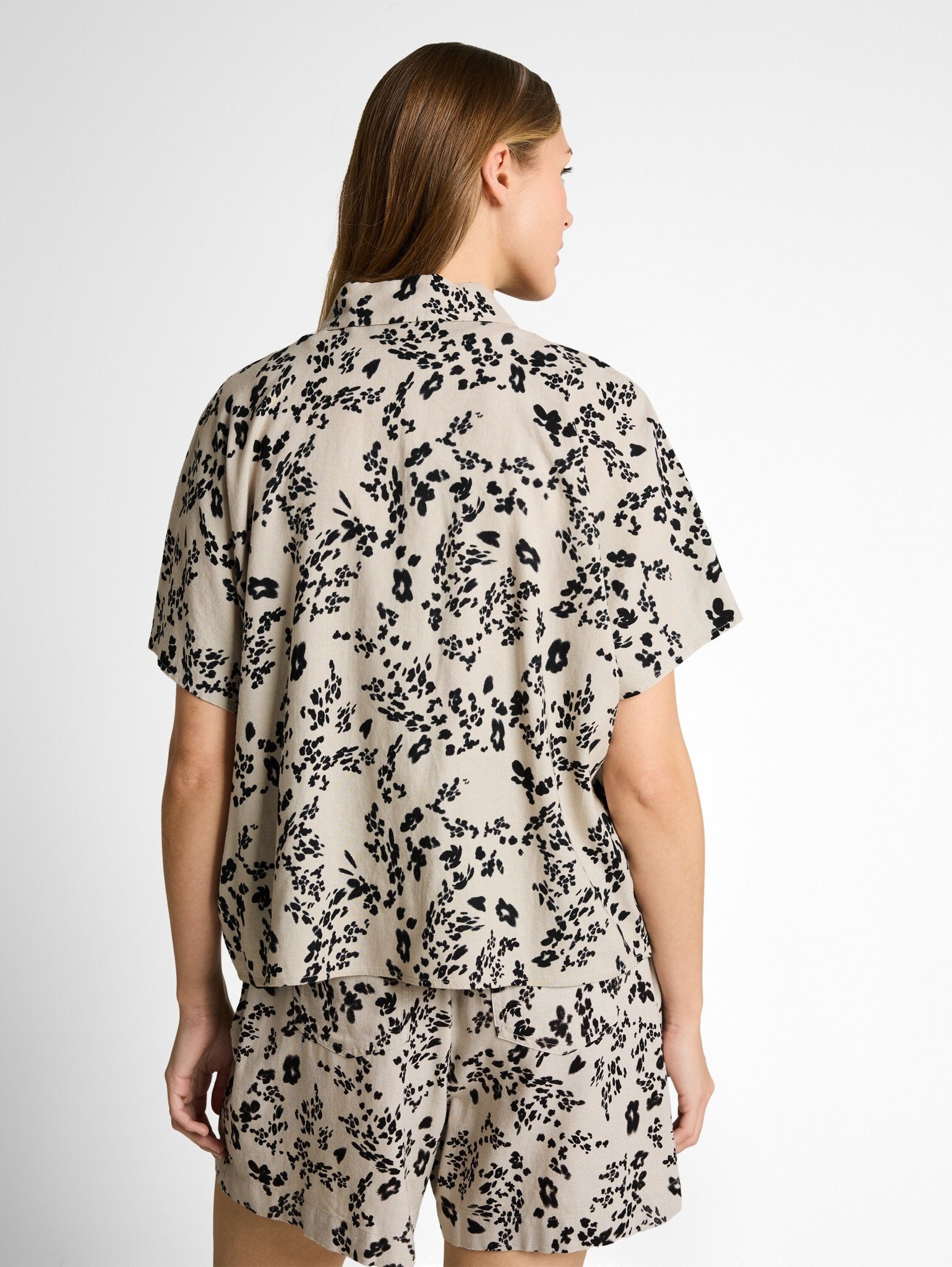 Tom Tailor denim Damen Blusen Beige Black Flo