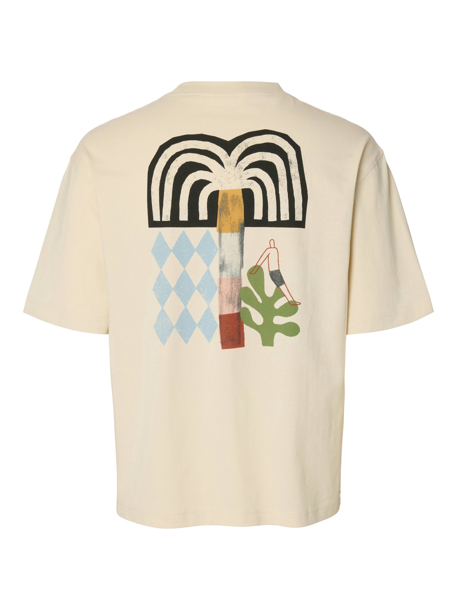 Selected homme Herren T-Shirts kurz Birch