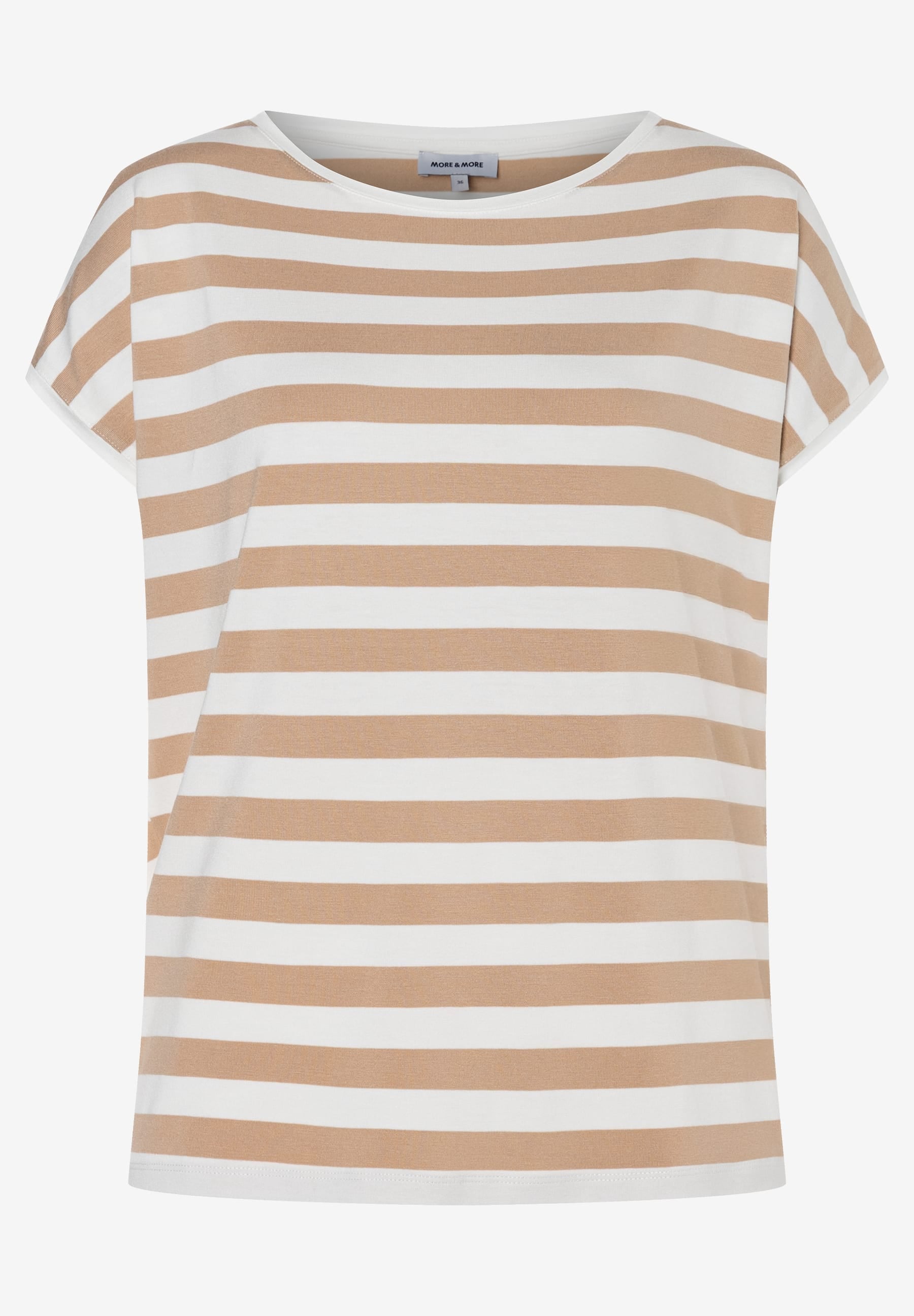 More & More Damen T-Shirts  Cork Beige
