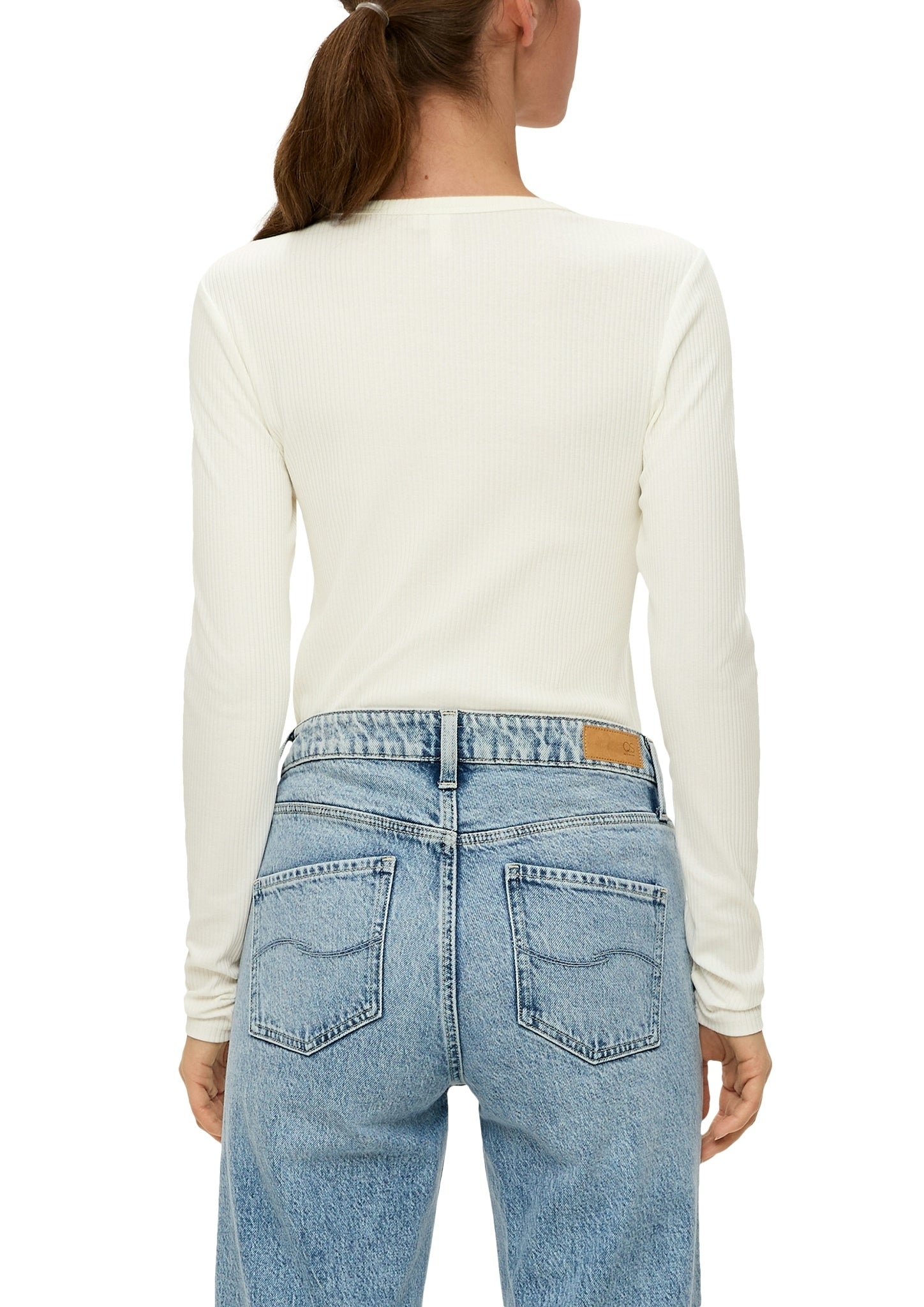 QS by S.Oliver Damen T-Shirts White