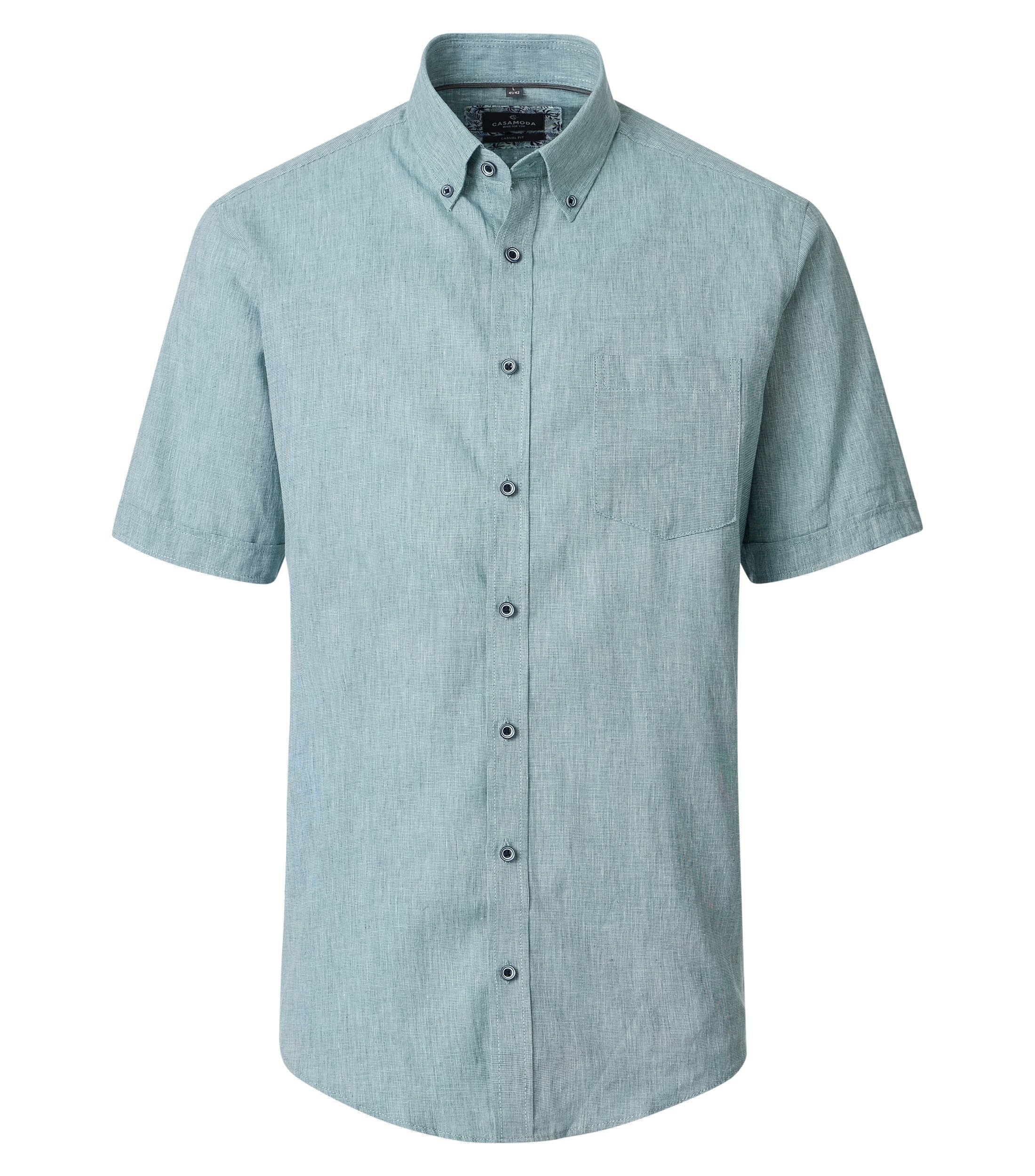 Casa Moda Herren Hemden kurz  Gruen