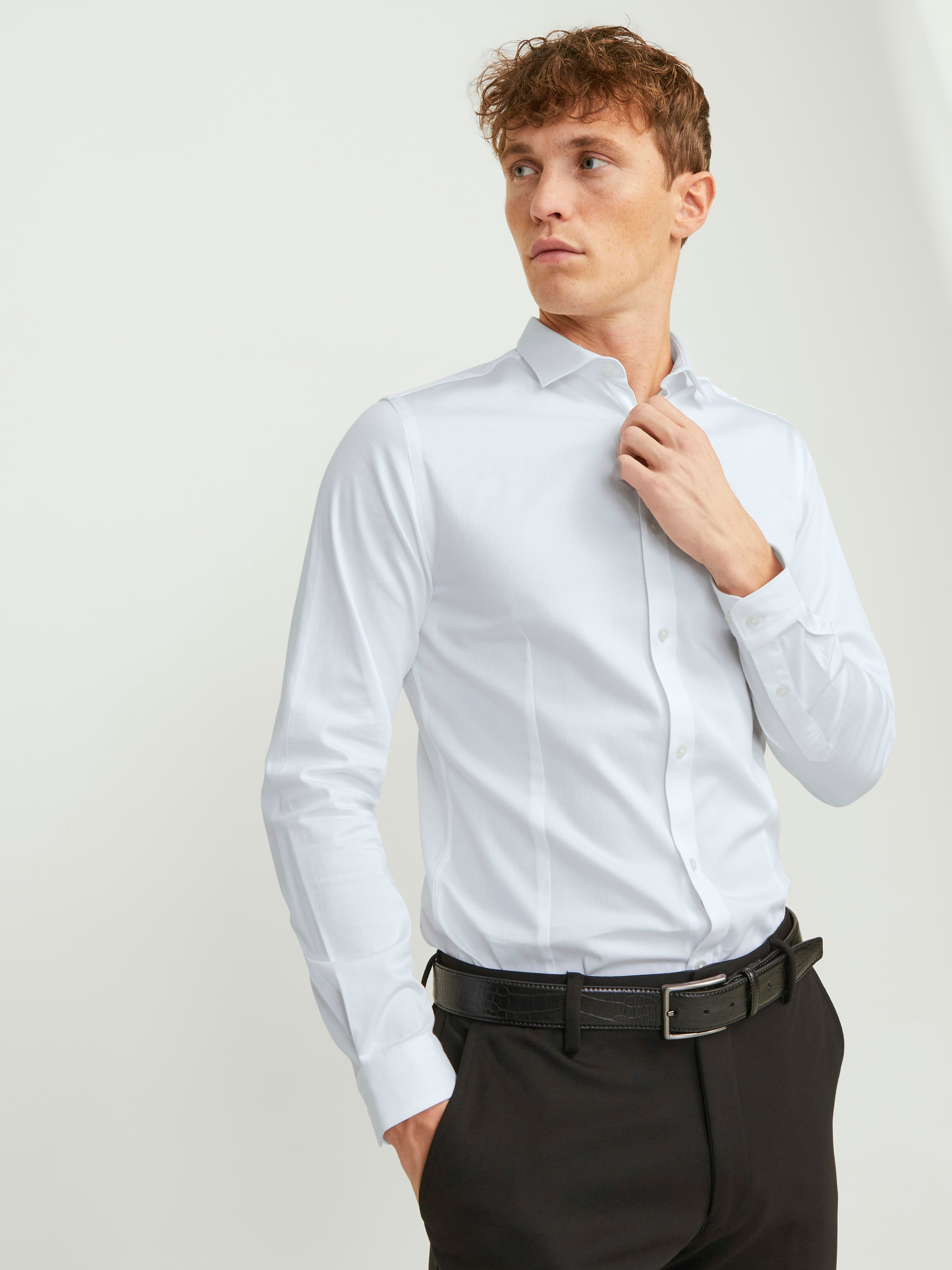 Jack & Jones Herren Hemden White/Super Sli