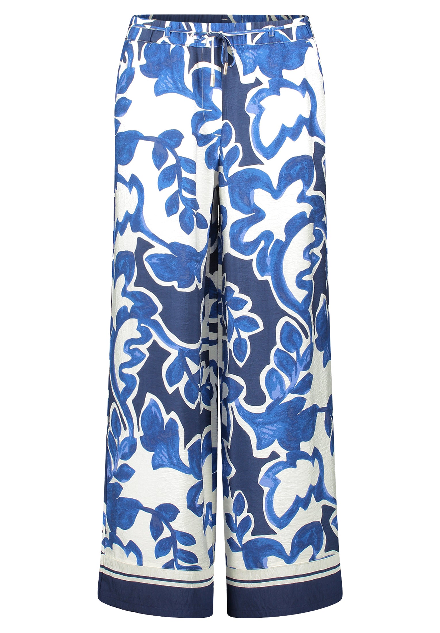 Betty & Co Damen Hosen Cream/Dark Blue