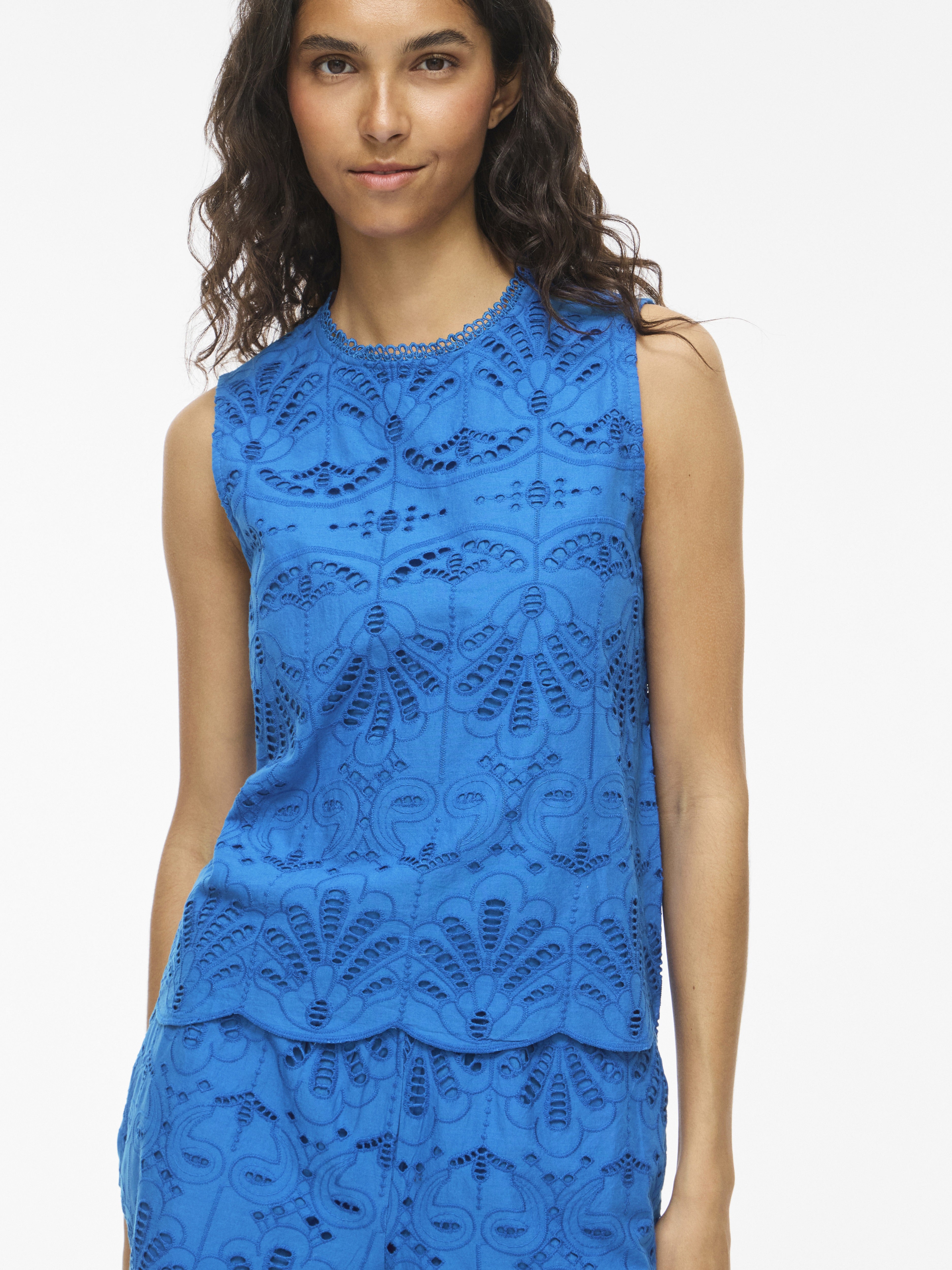 Vila Damen Tops Victoria Blue