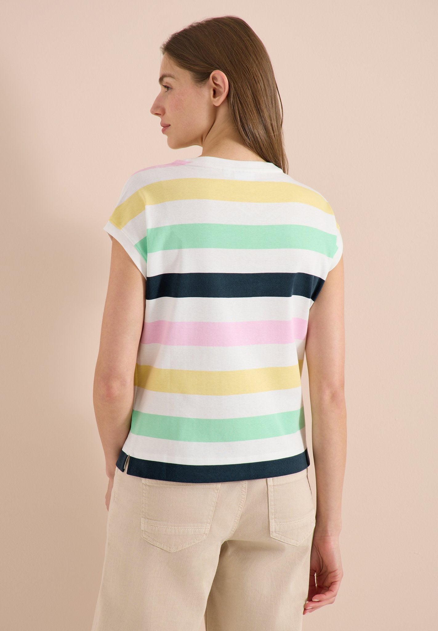 Cecil Damen T-Shirts  Vanilla W
