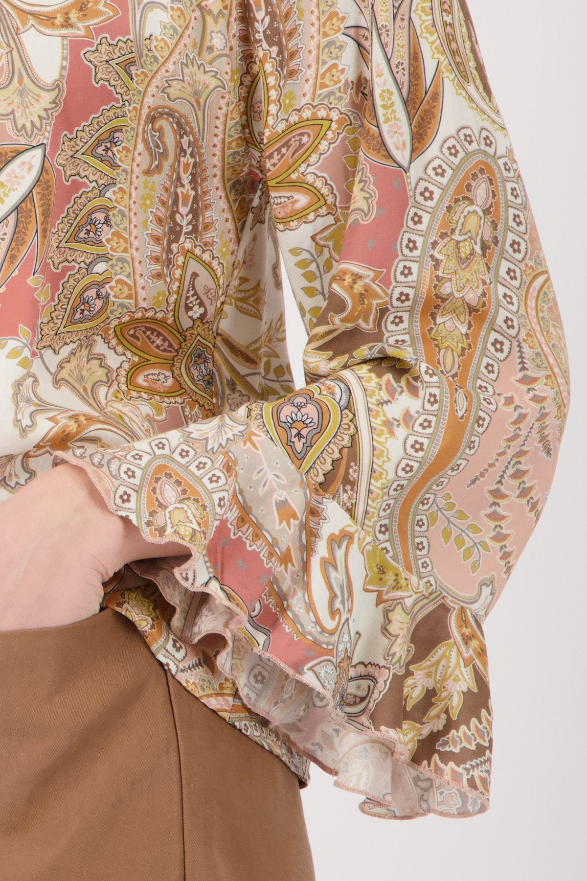 Monari Damen Blusen  Mocca Gemus