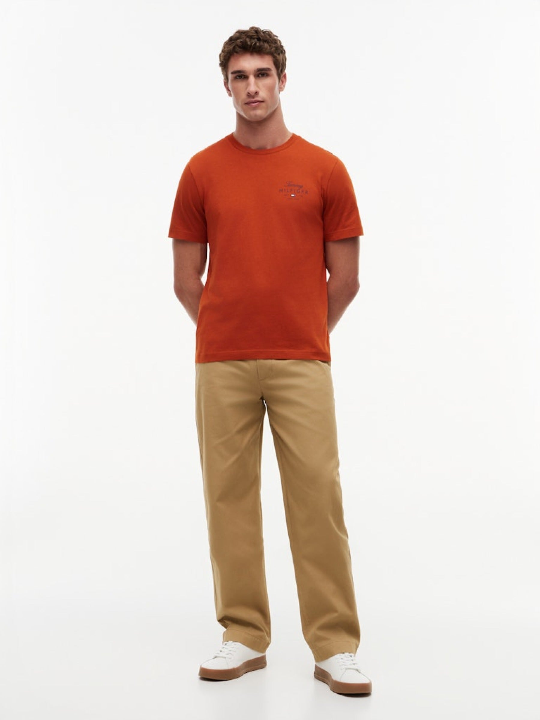 Tommy Hilfiger Herren T-Shirts kurz Sf Orange