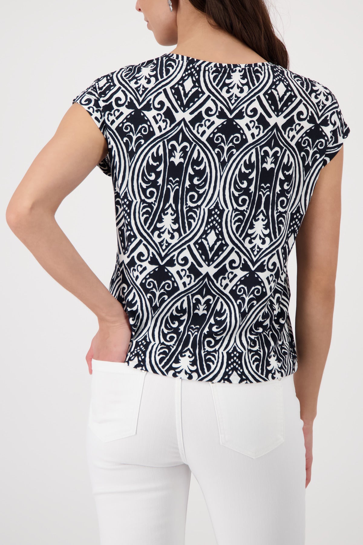 Monari Damen T-Shirts Schwarz Gem