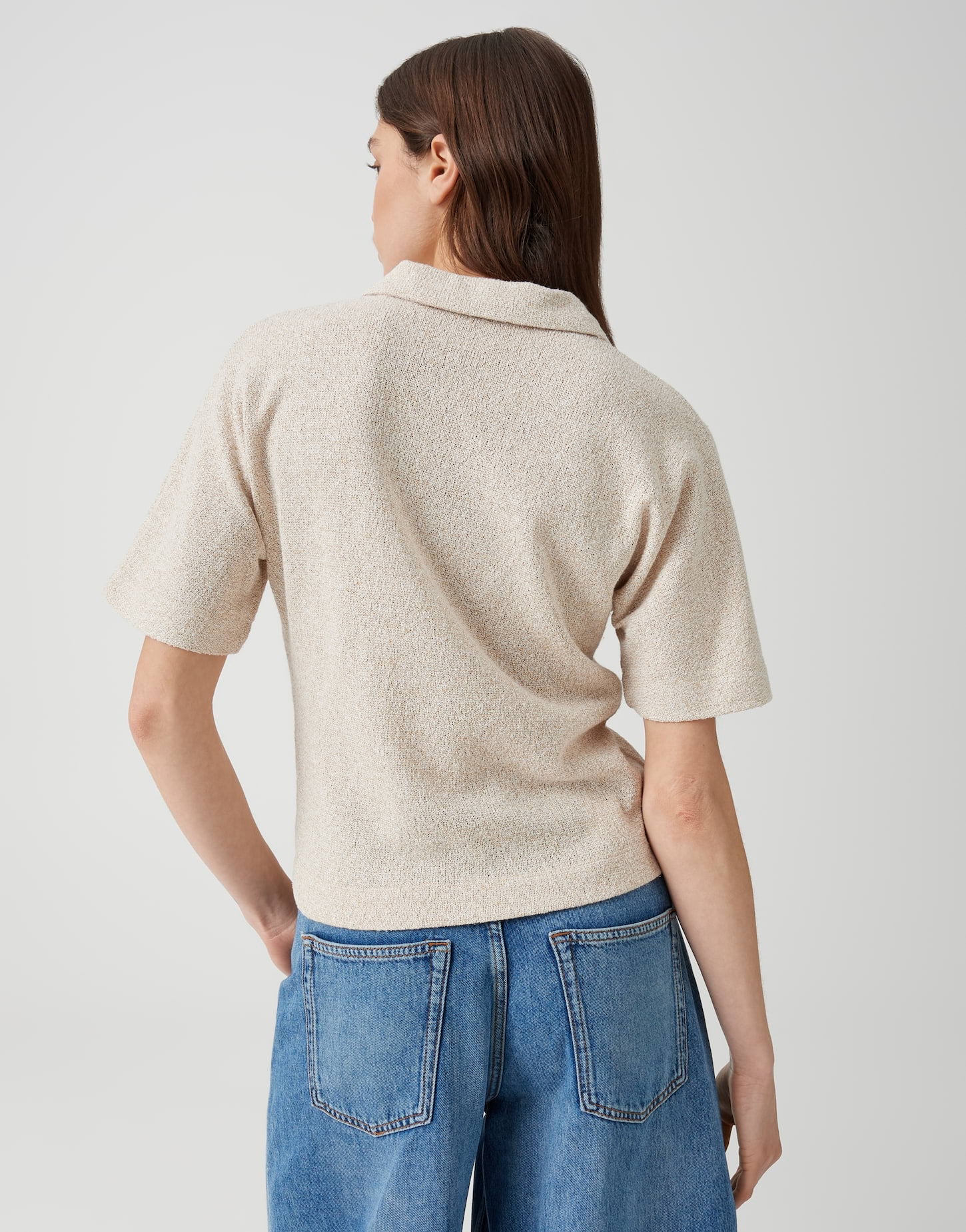 Opus Damen T-Shirts Golden Beige
