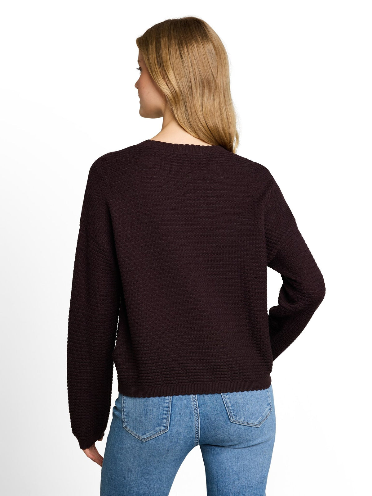 Tom Tailor denim Damen Pullover Dark Plum