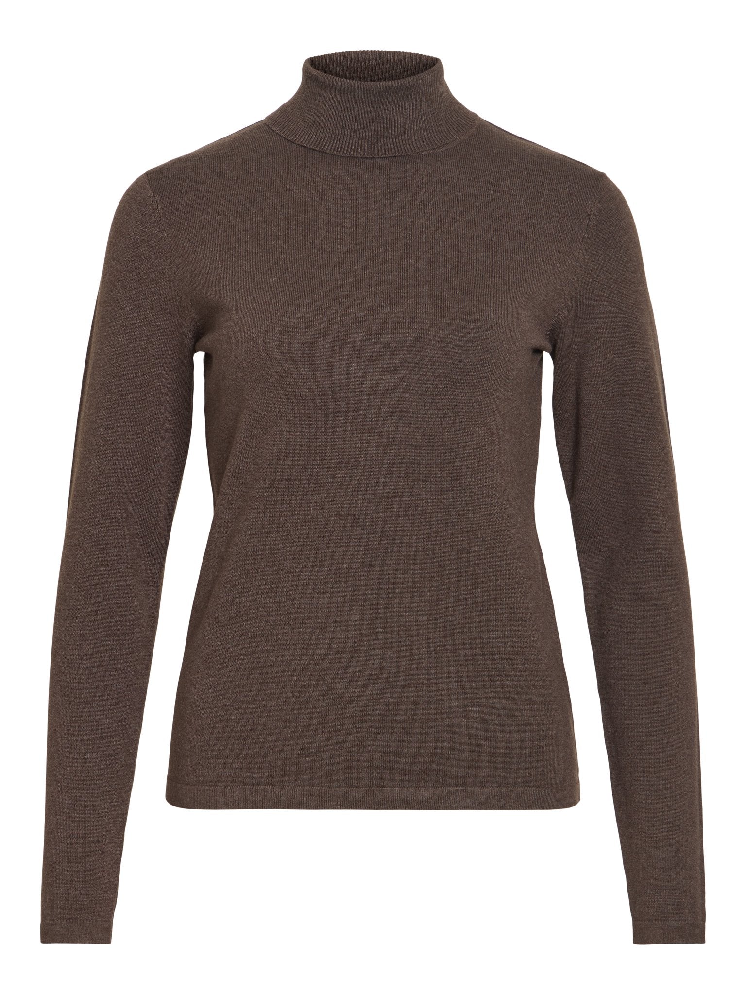 Vila Damen Pullover Coffee Bean/Mel