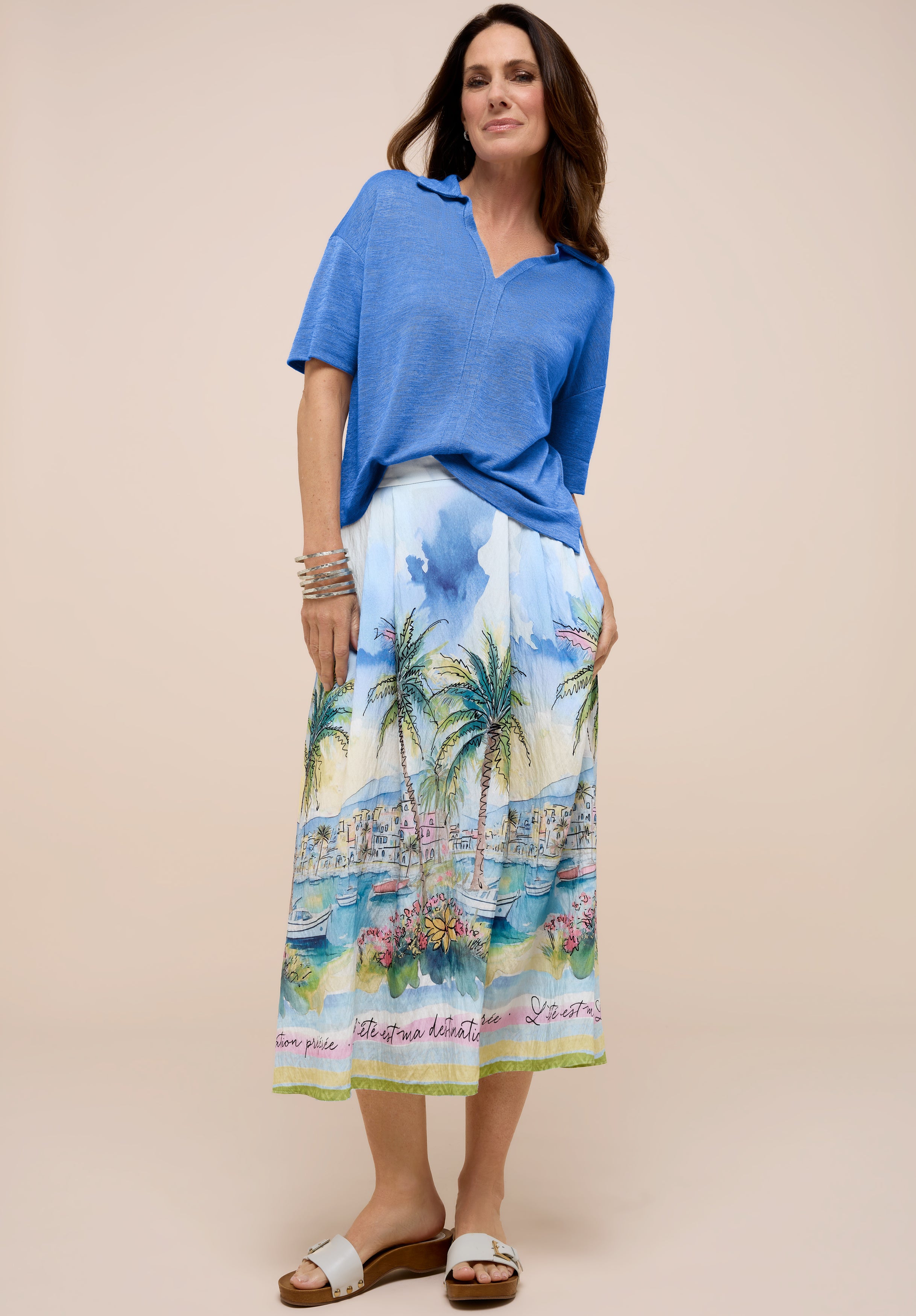 Bianca Damen Rock Blue Mix