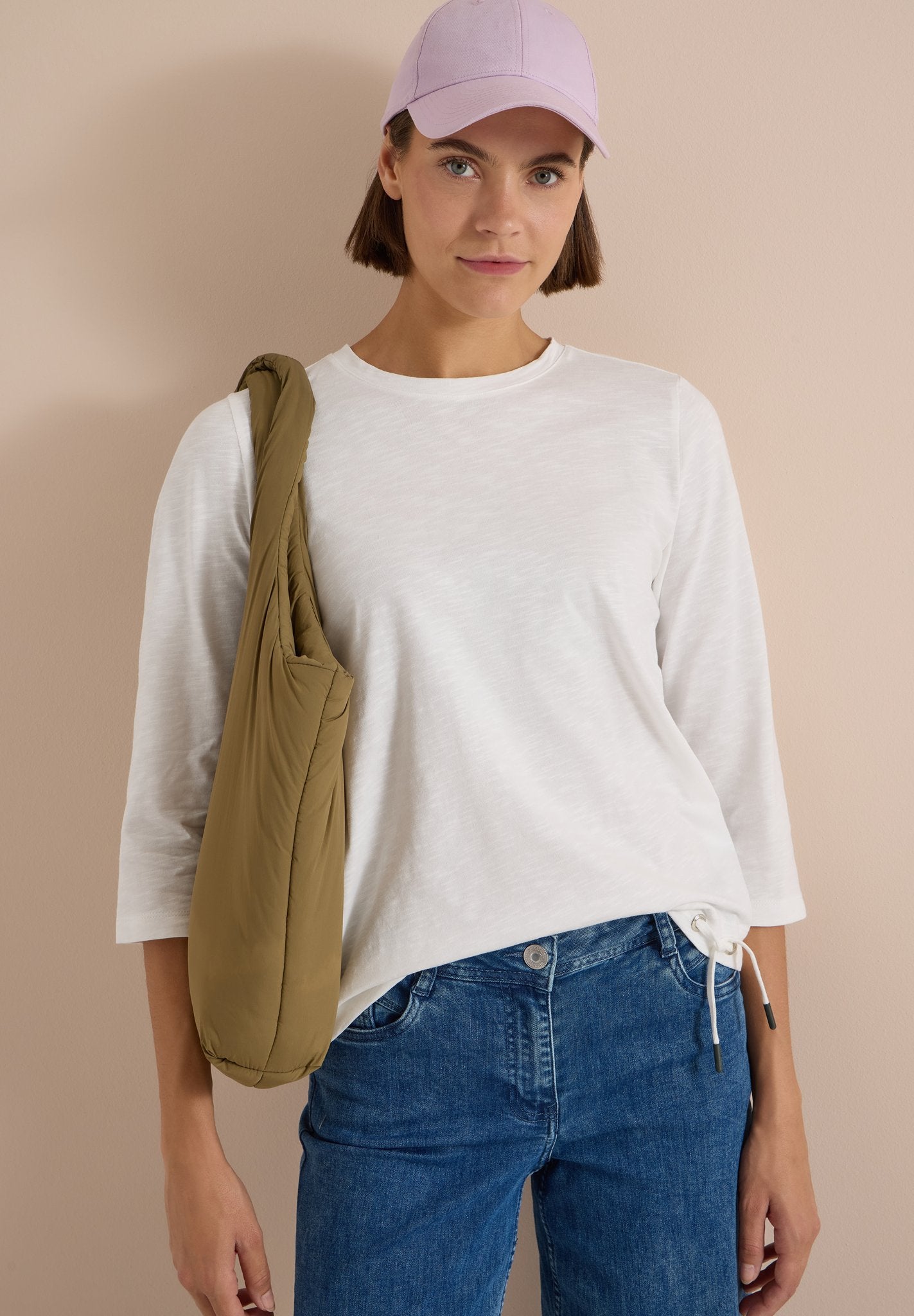 Cecil Damen T-Shirts Vanilla W