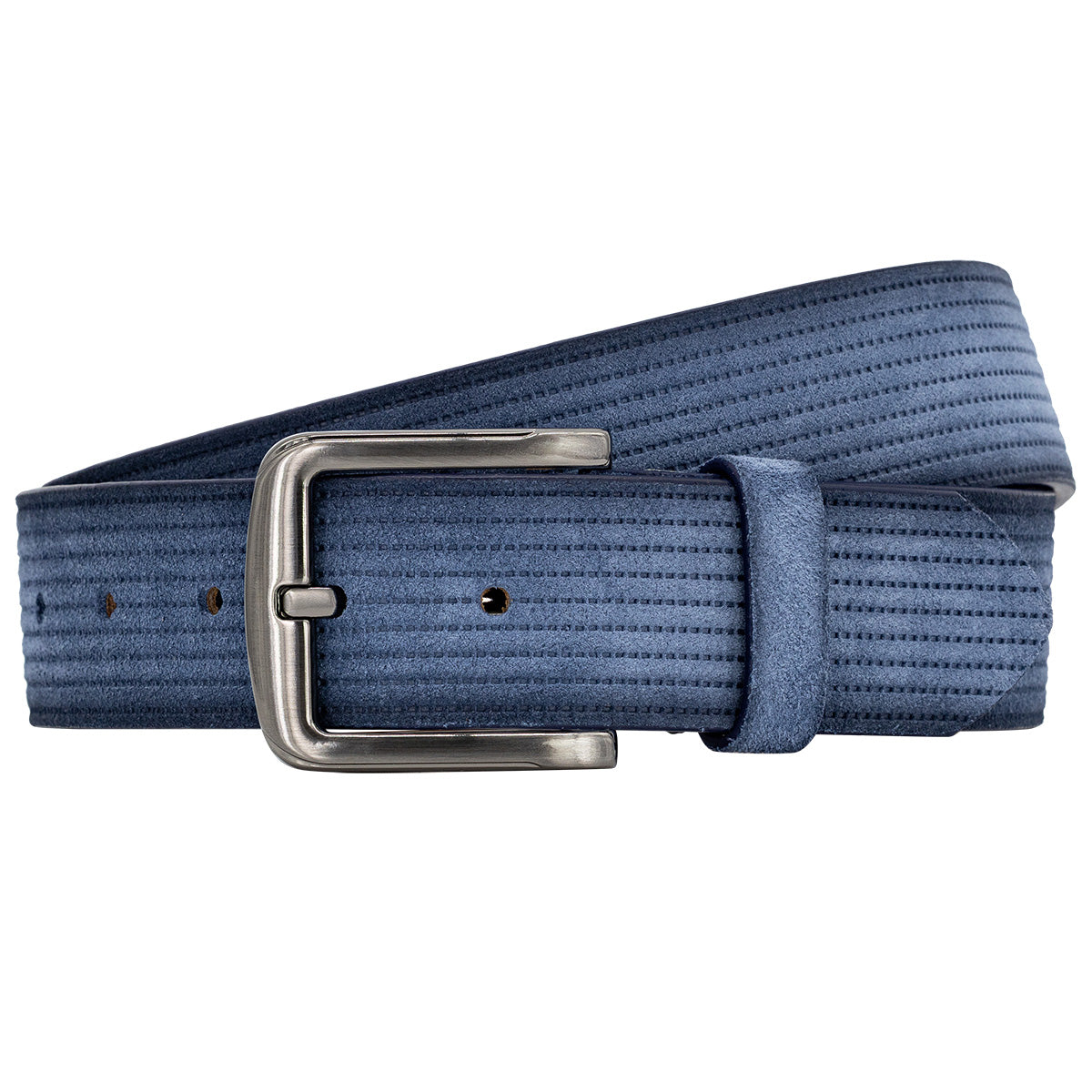 LINDENMANN Herren Gürtel Jeansblau