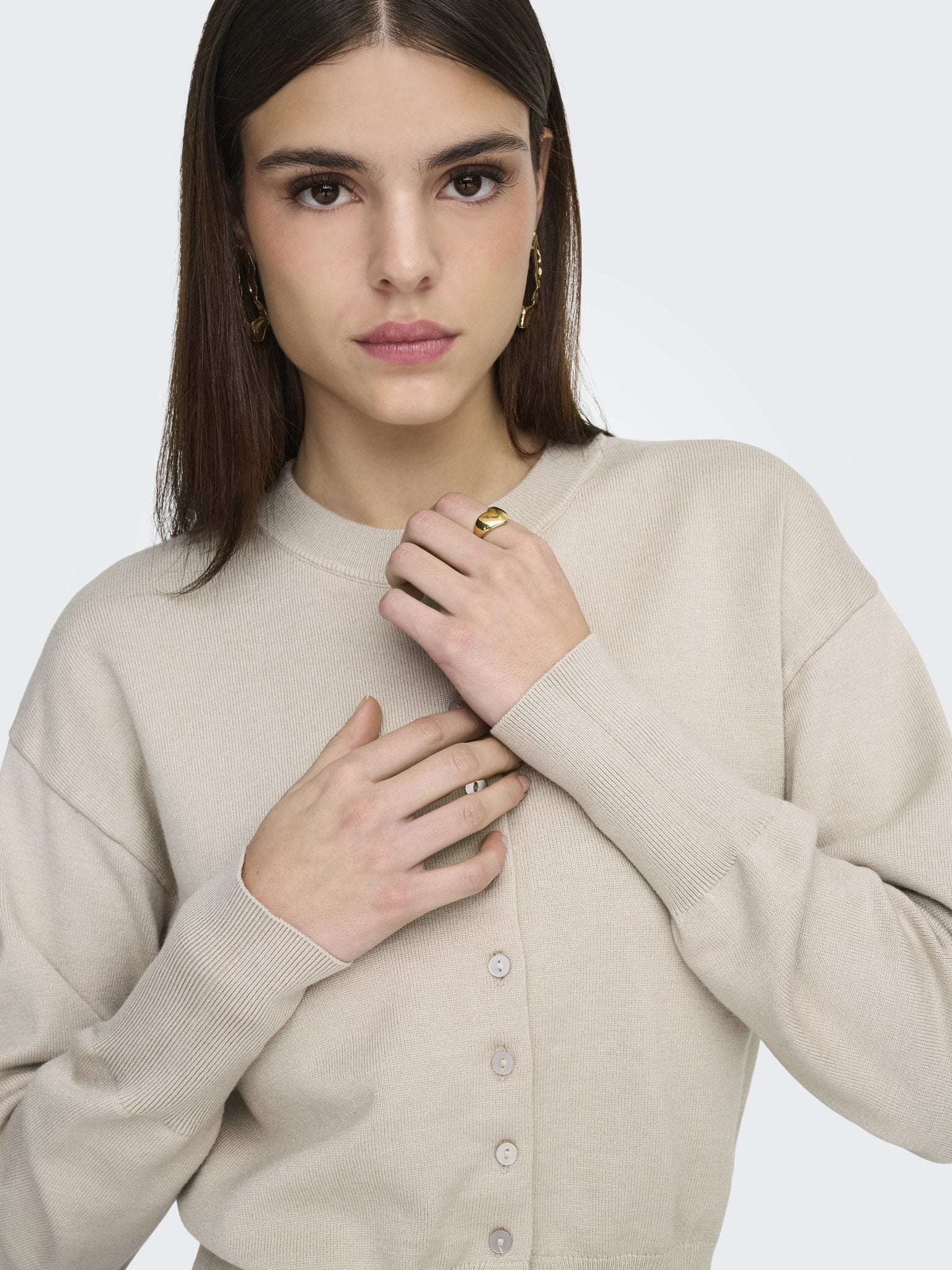 only Damen Strickjacken Pumice Stone/Dt