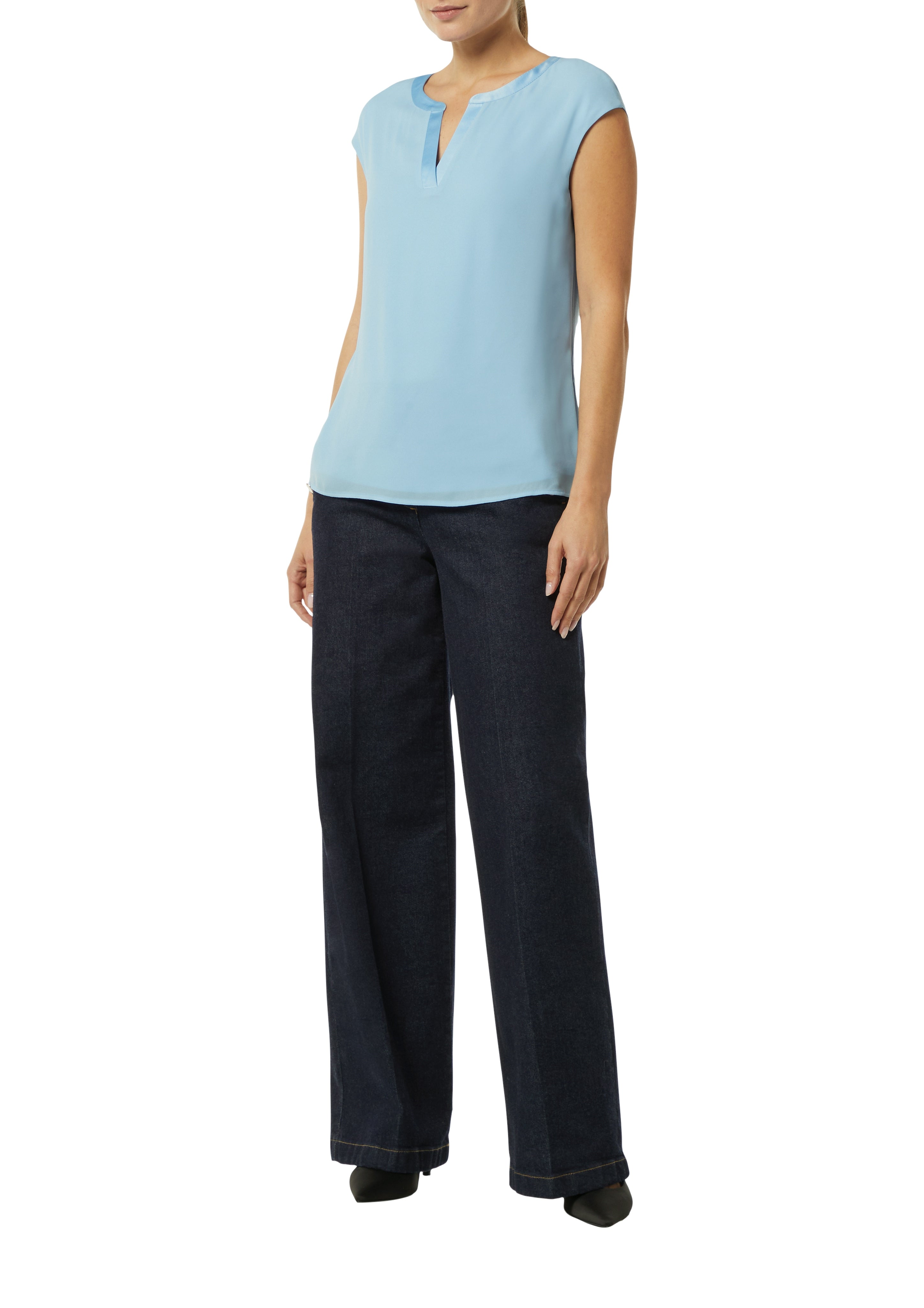 Comma Damen T-Shirts Blue