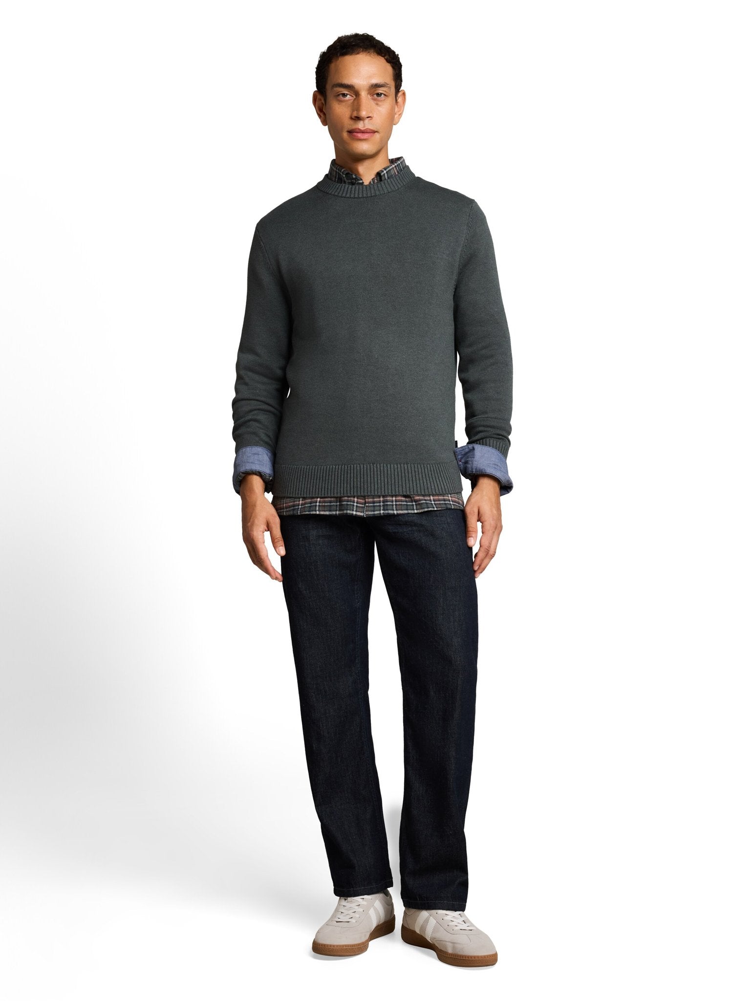Tom Tailor Herren Pullover Darkest Olive M