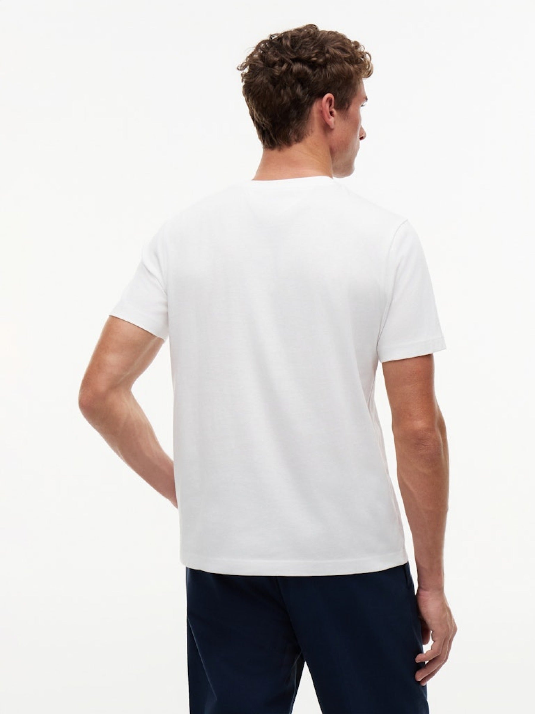 Tommy Hilfiger Herren T-Shirts kurz Ybr White