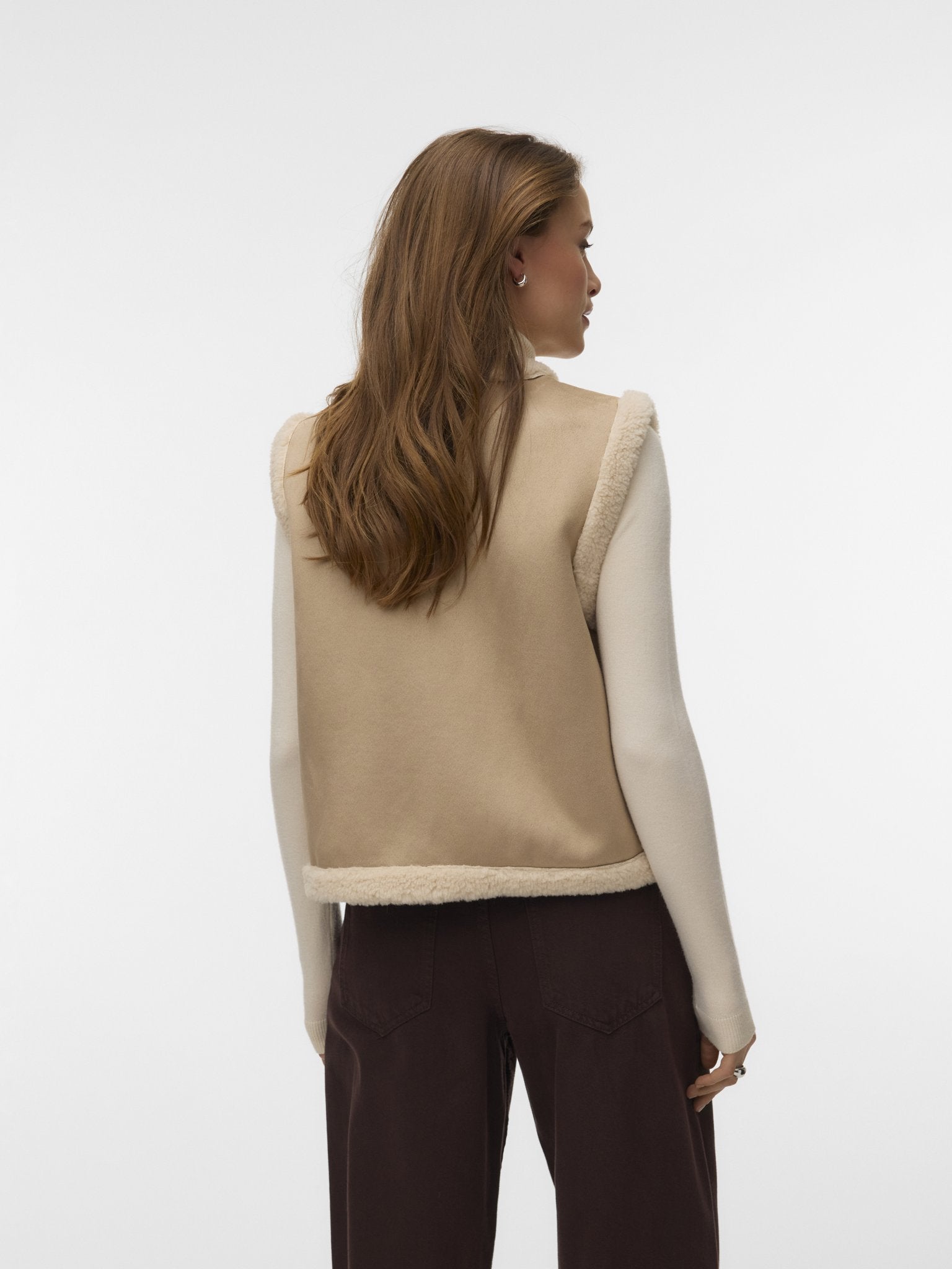 Vero Moda Damen Indoorwesten Silver Mink/Oat