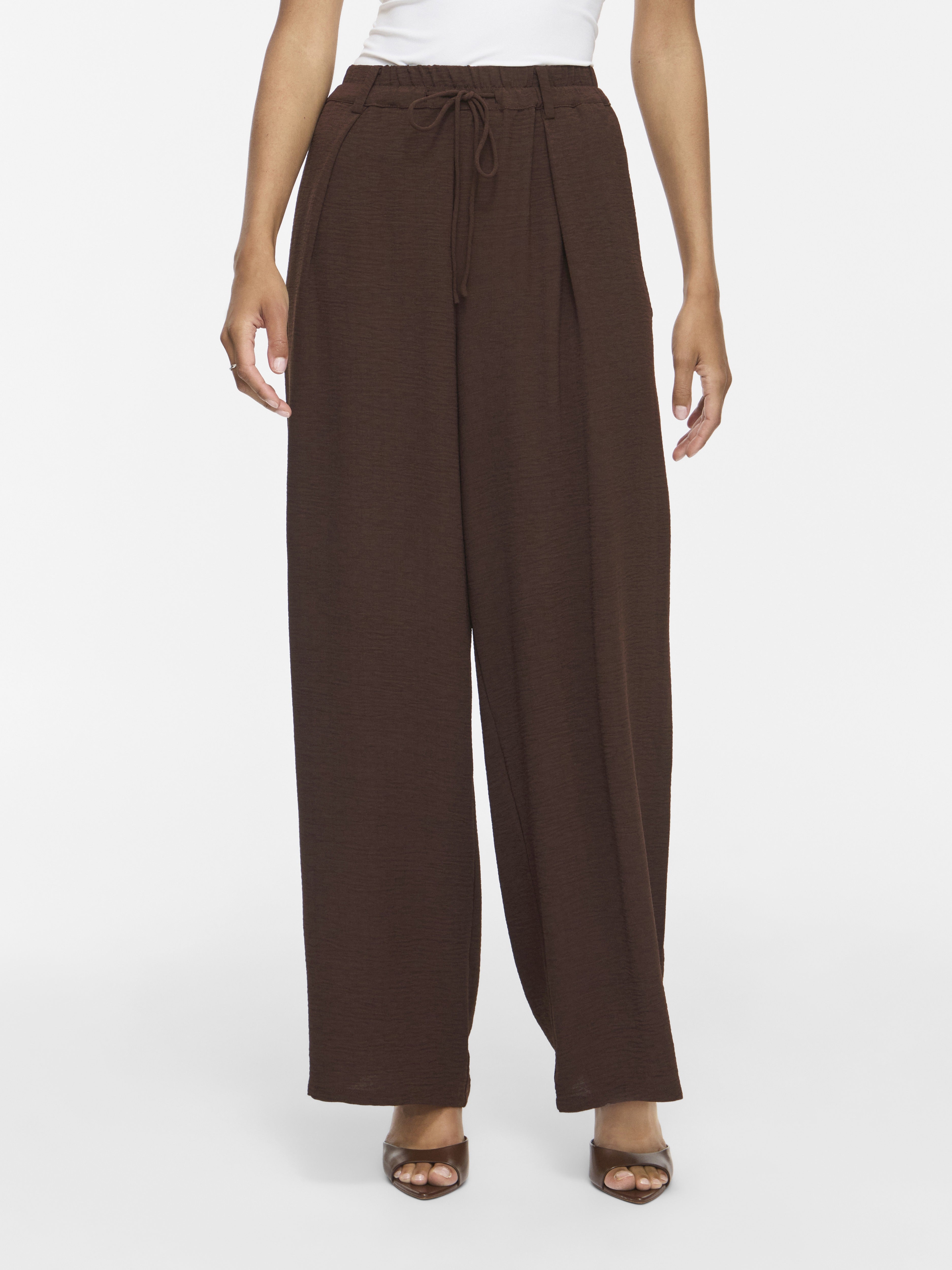 Vila Damen Hosen Coffee Bean
