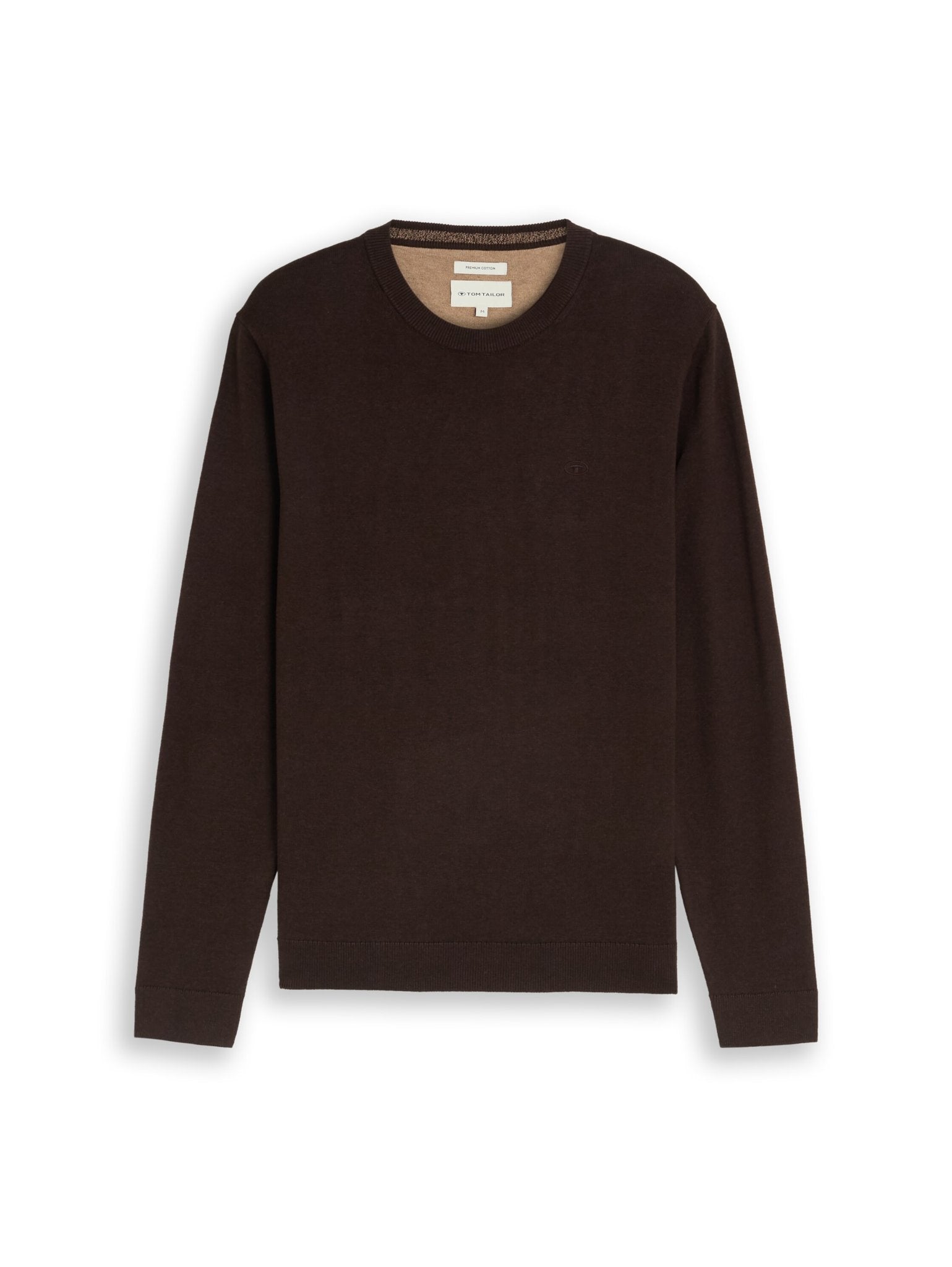 Tom Tailor Herren Pullover Dark Chocolate