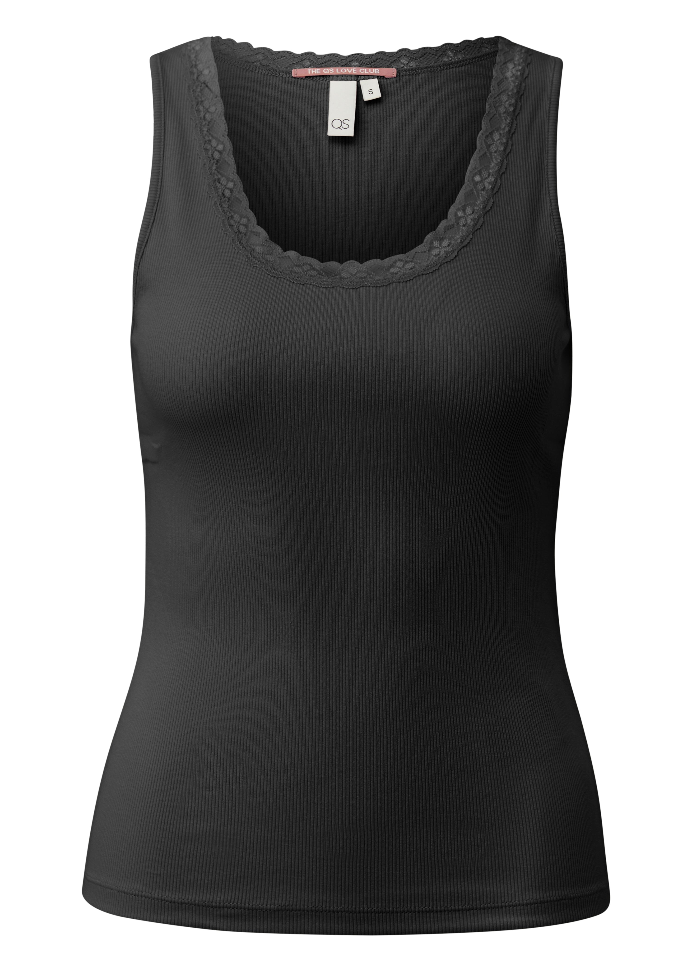 QS by S.Oliver Damen Tops Grey/Black
